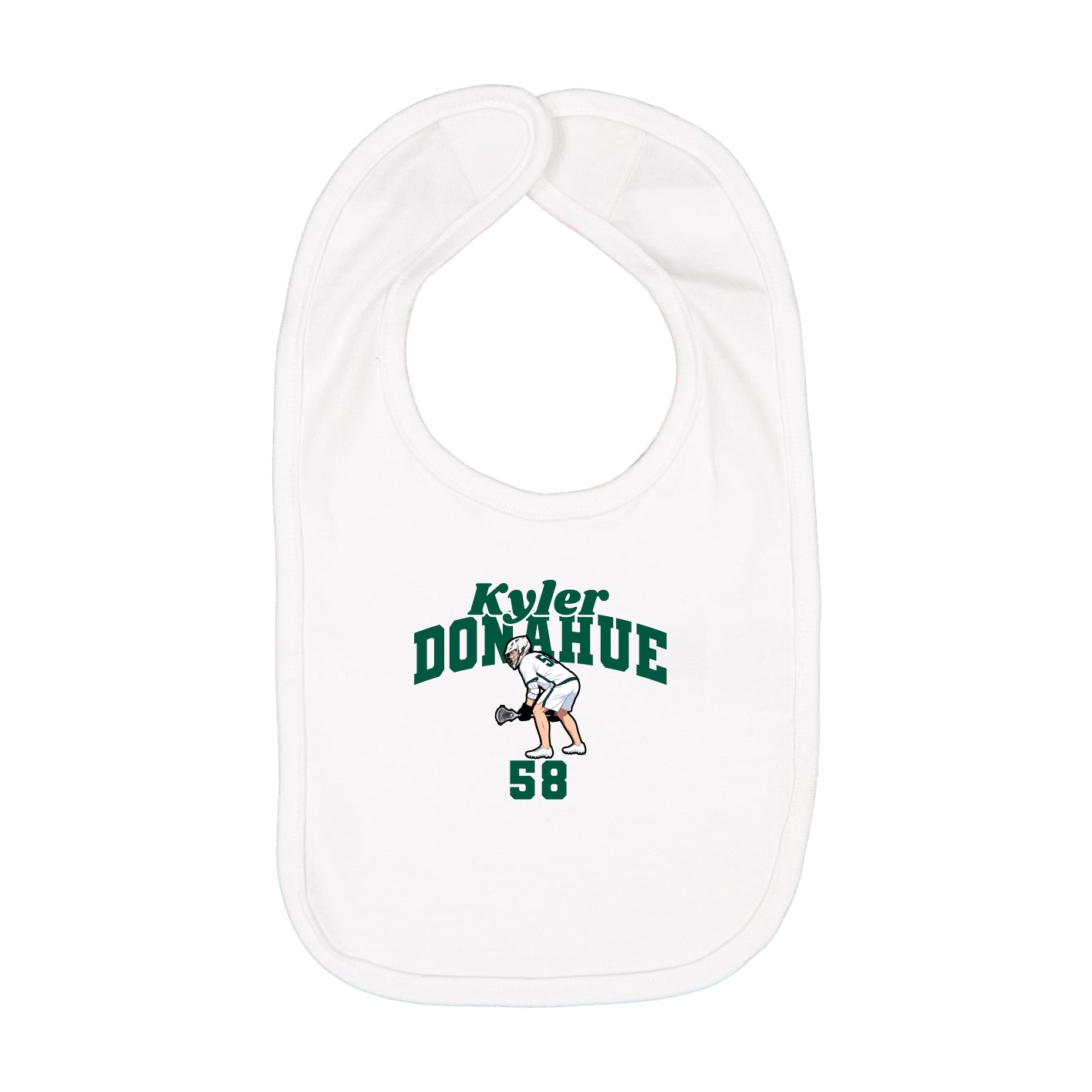 Infant Bib — Signature Arch in White