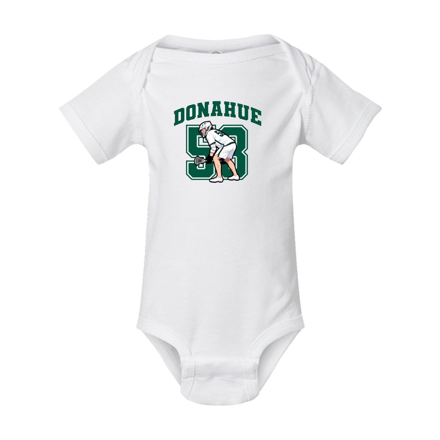 Baby Onesie — Number in White