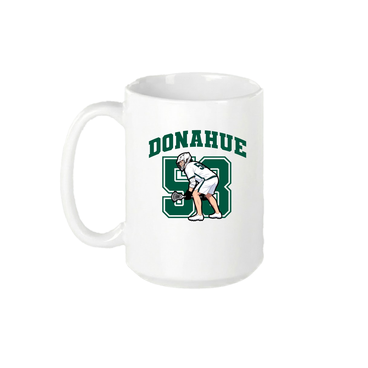15oz Coffee Mug — Number in White