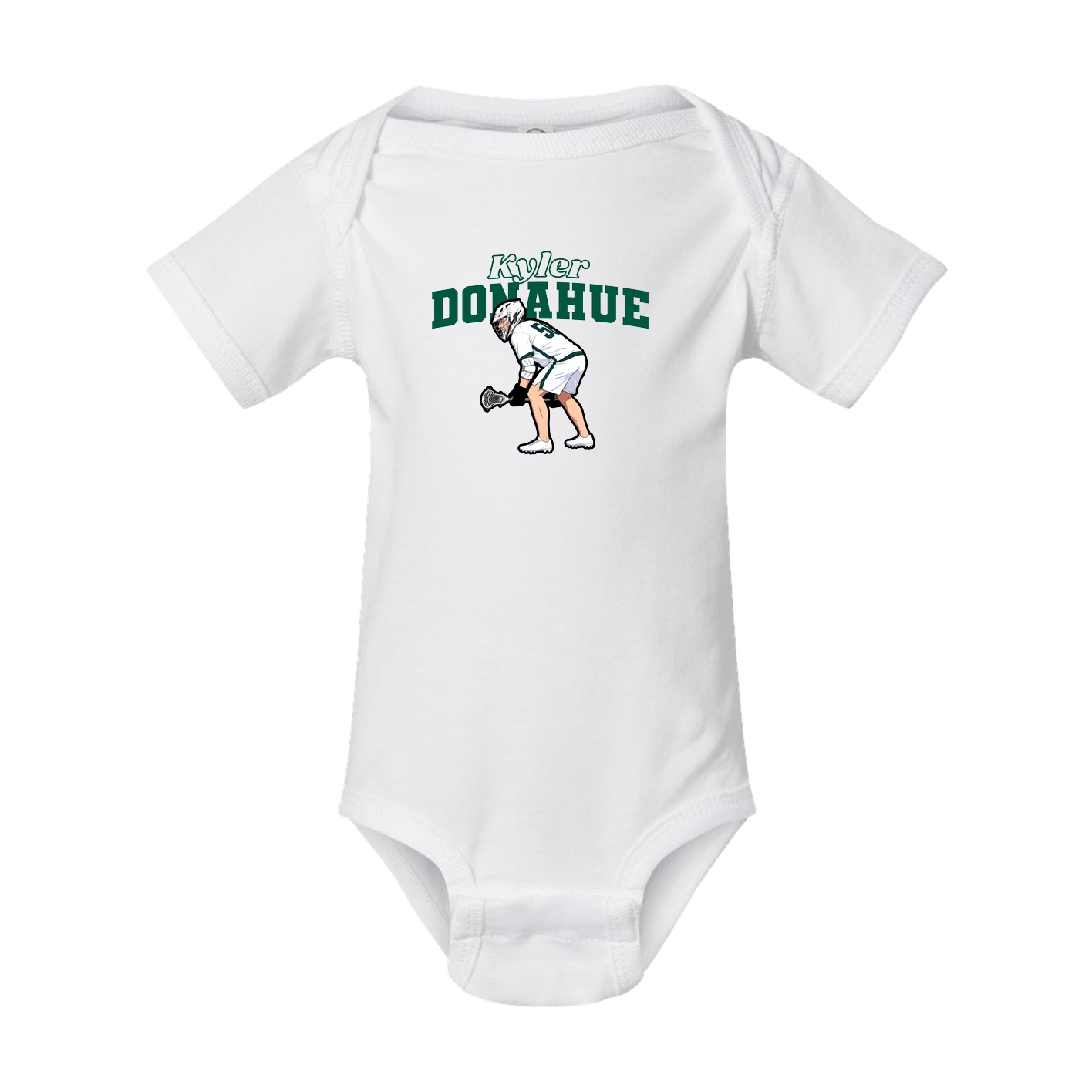 Baby Onesie — Name Arch in White