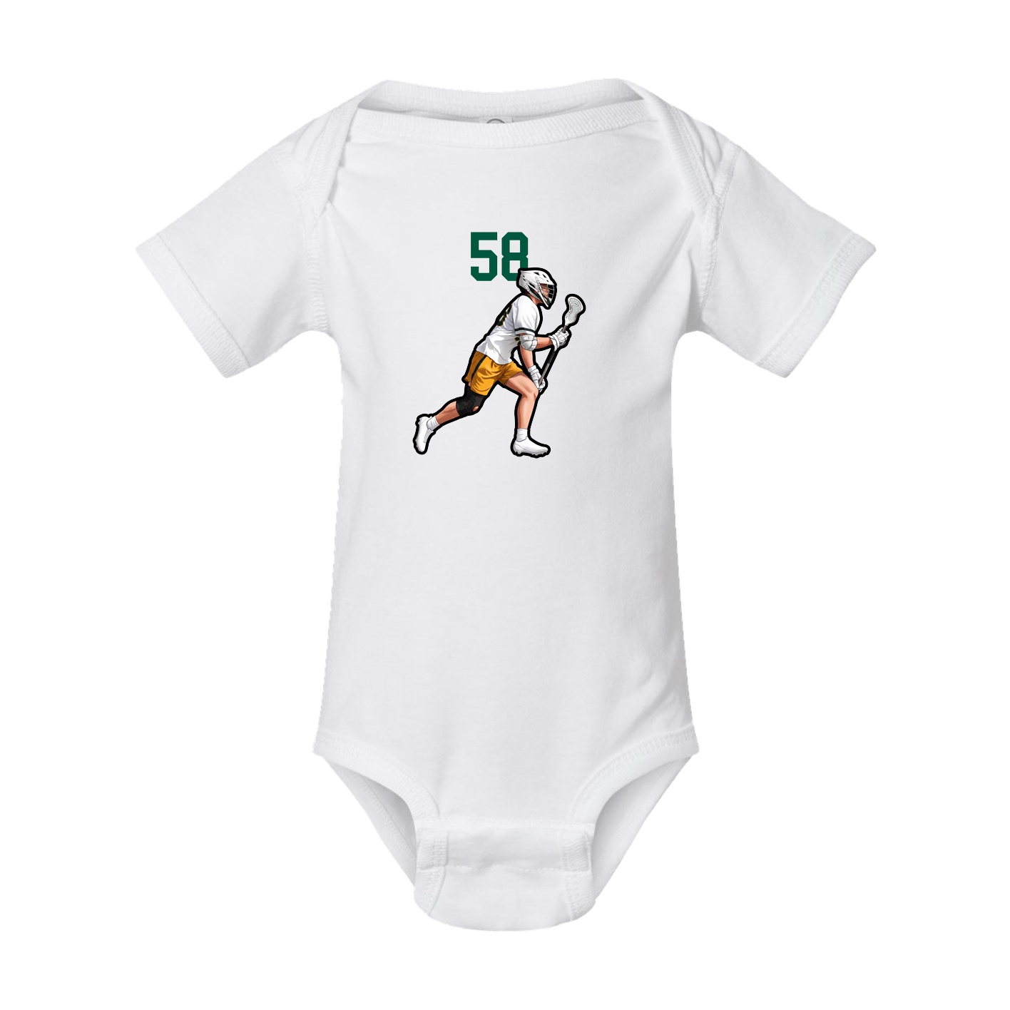 Baby Onesie — Number Top in White