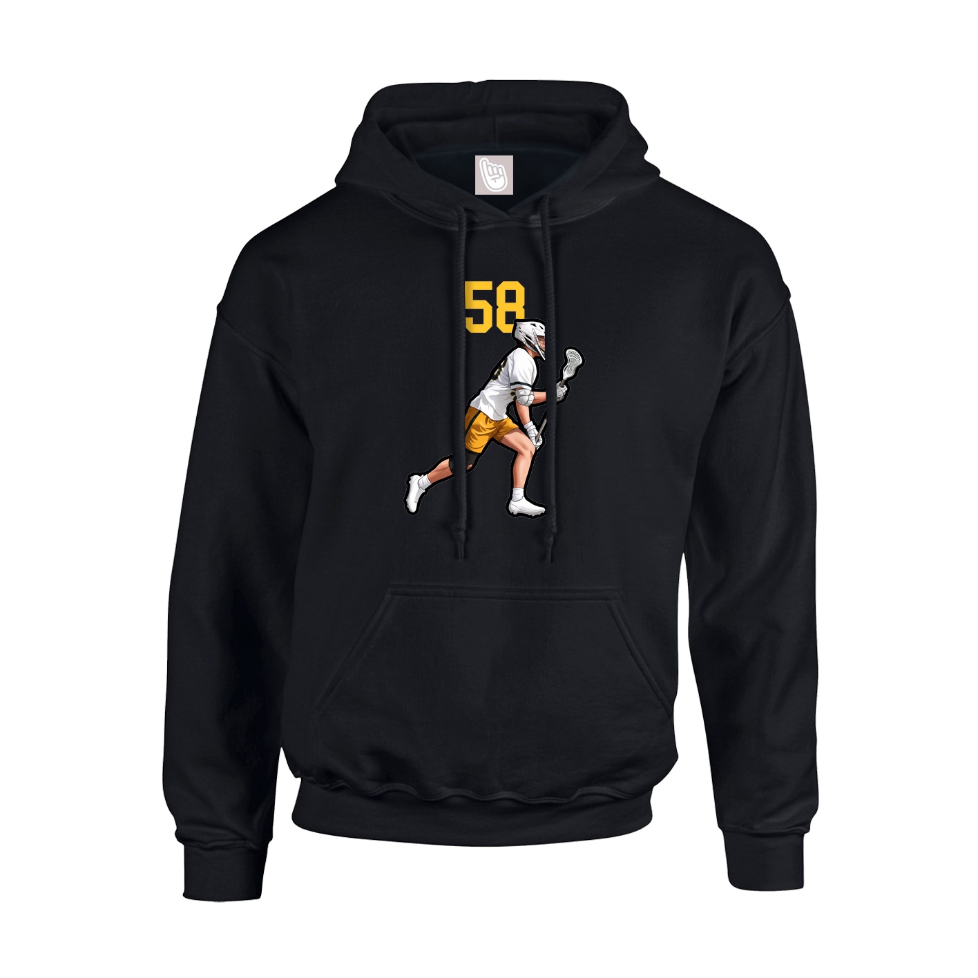 Youth Hoodie — Number Top in Black
