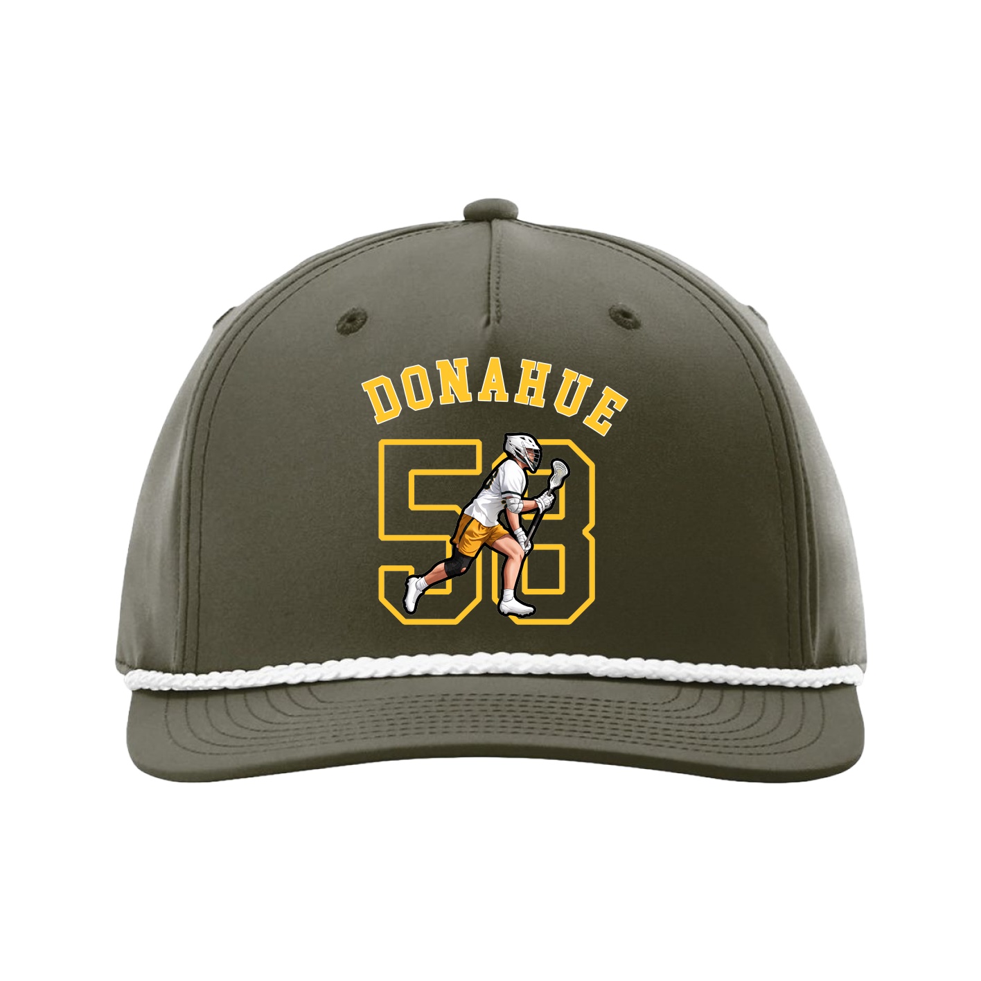 Five-Panel Classic Rope Cap — Shirsey Arch in Green