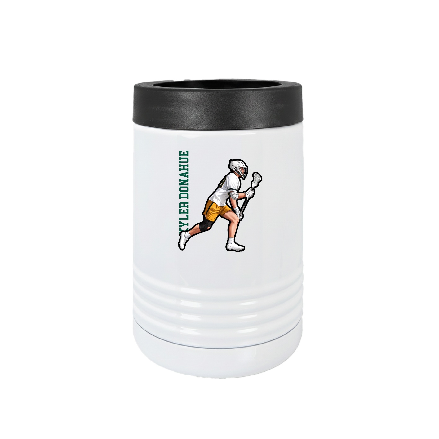 Beverage Holder — Name Vertical in White