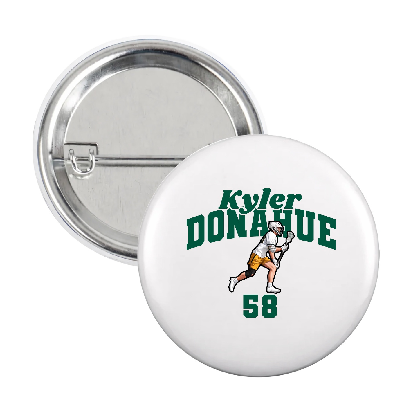 Game Day Button — Signature Arch in White