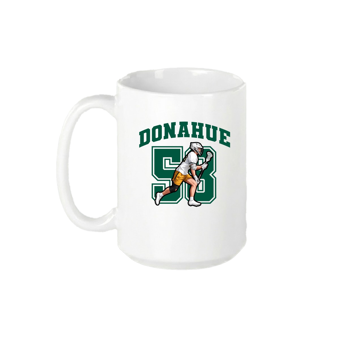 15oz Coffee Mug — Number in White