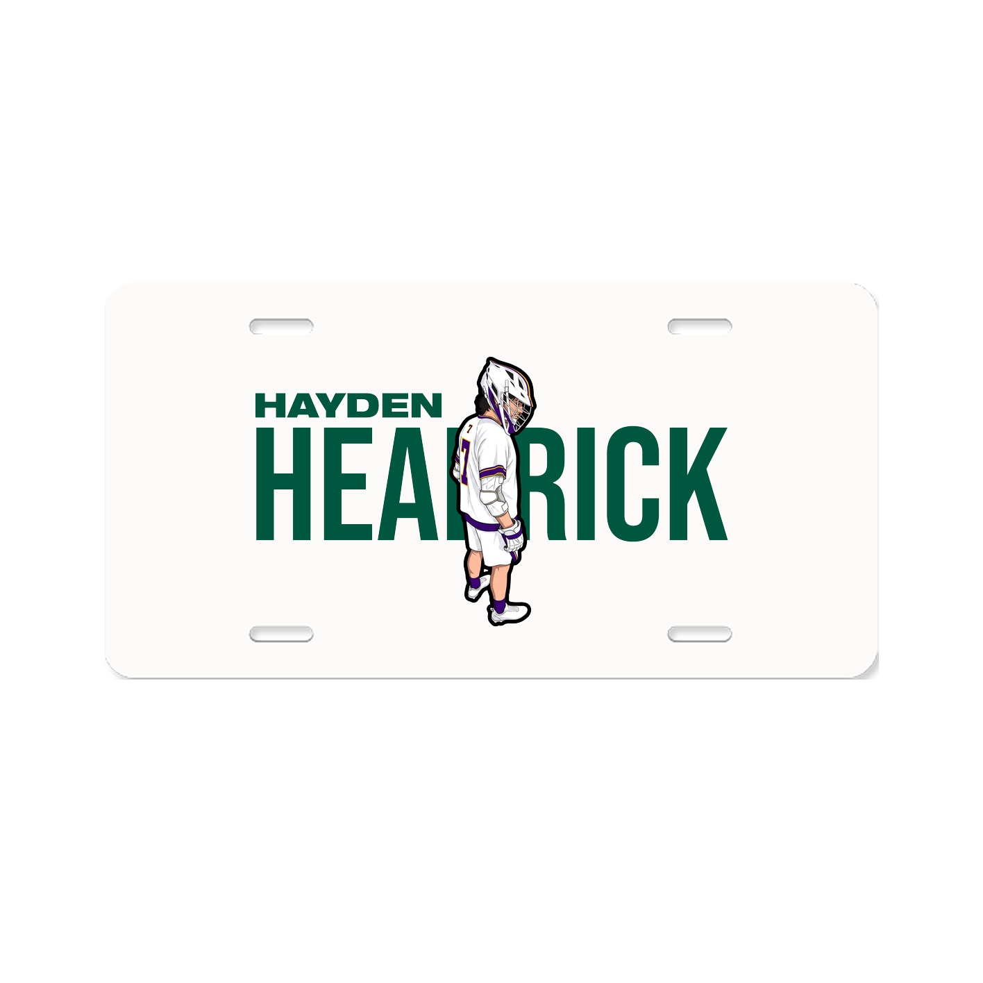 License Plate — Player Name in Classic