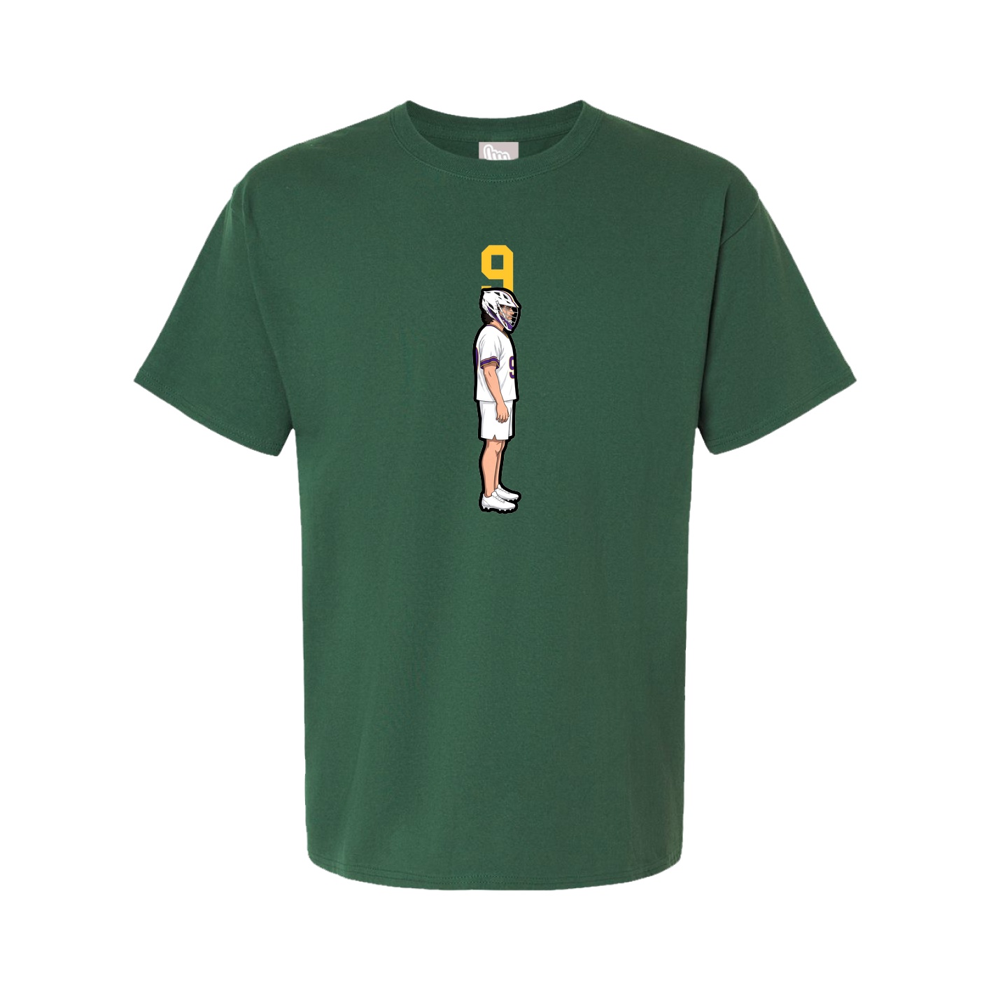 Youth Tee — Number Top in Green
