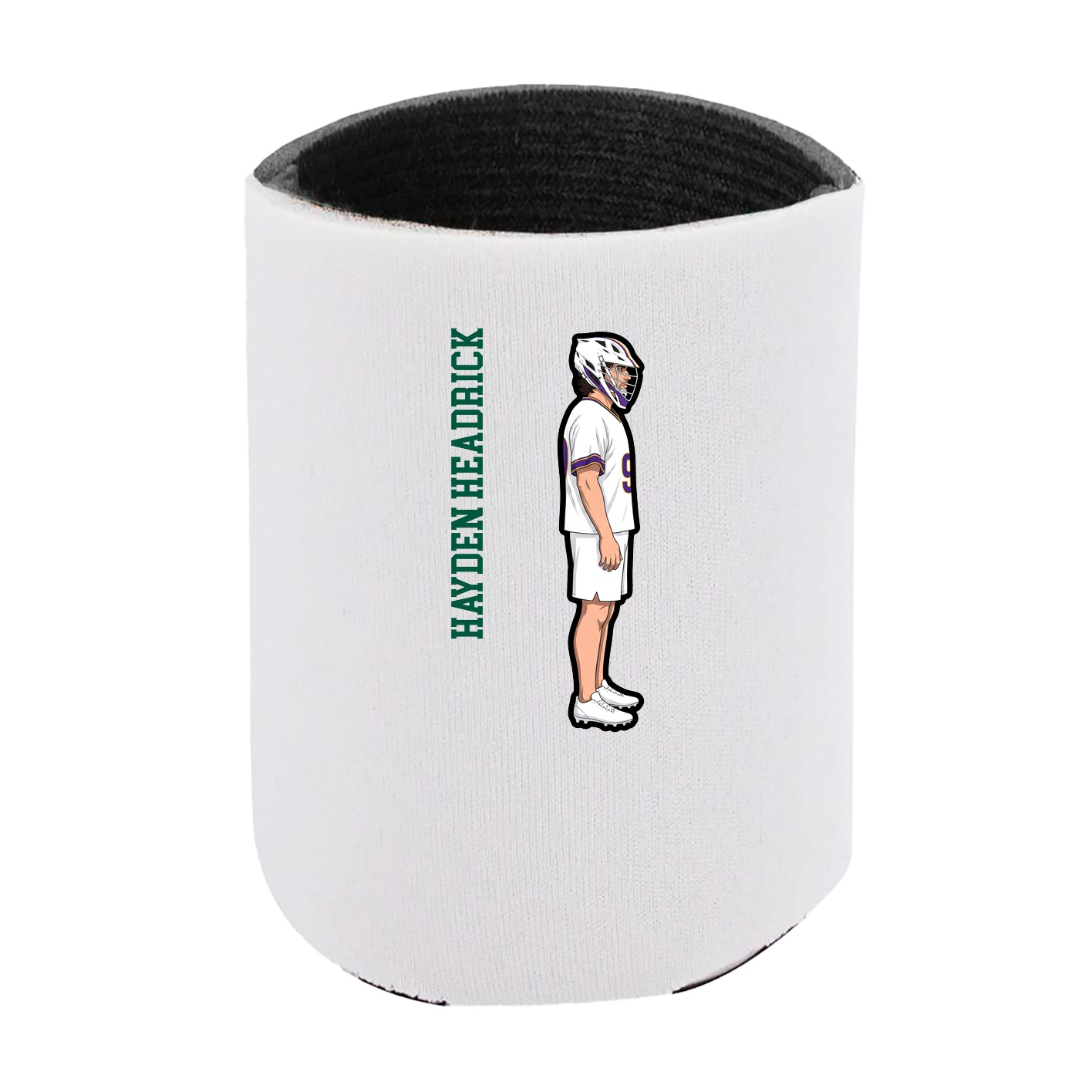 Can Holder — Name Vertical in White