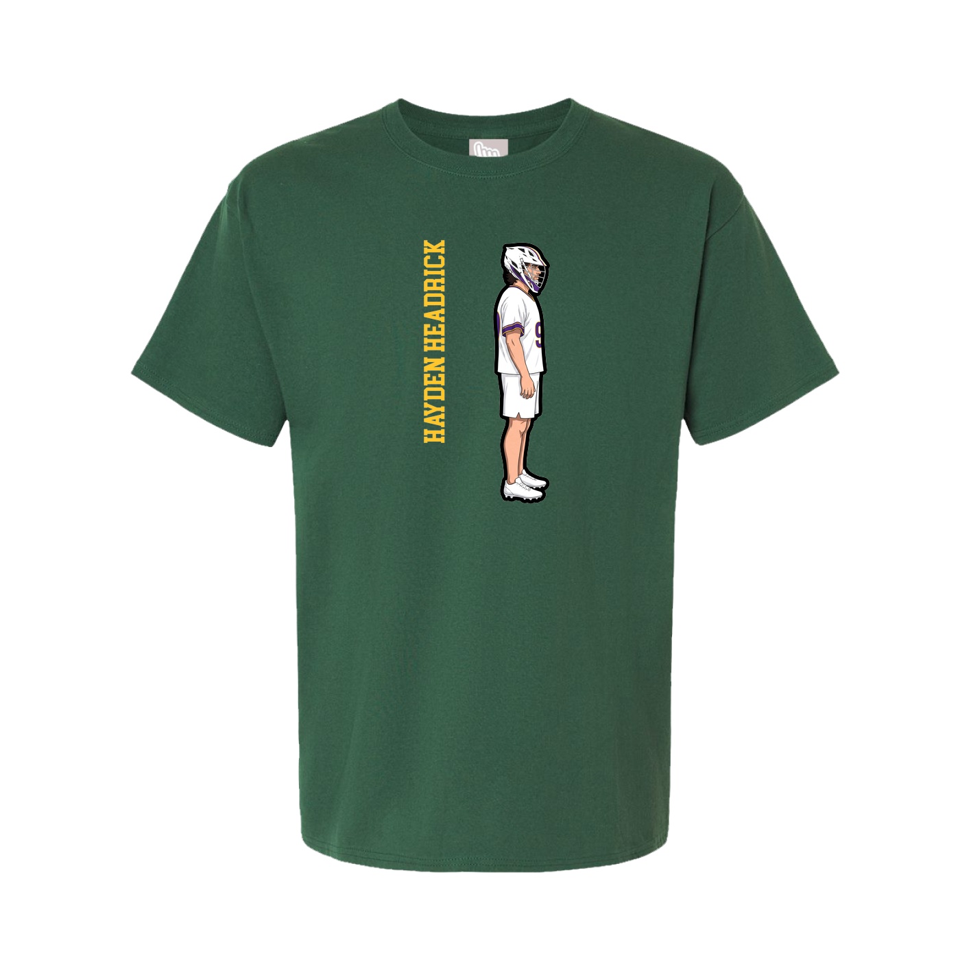 Tee — Name Vertical in Green