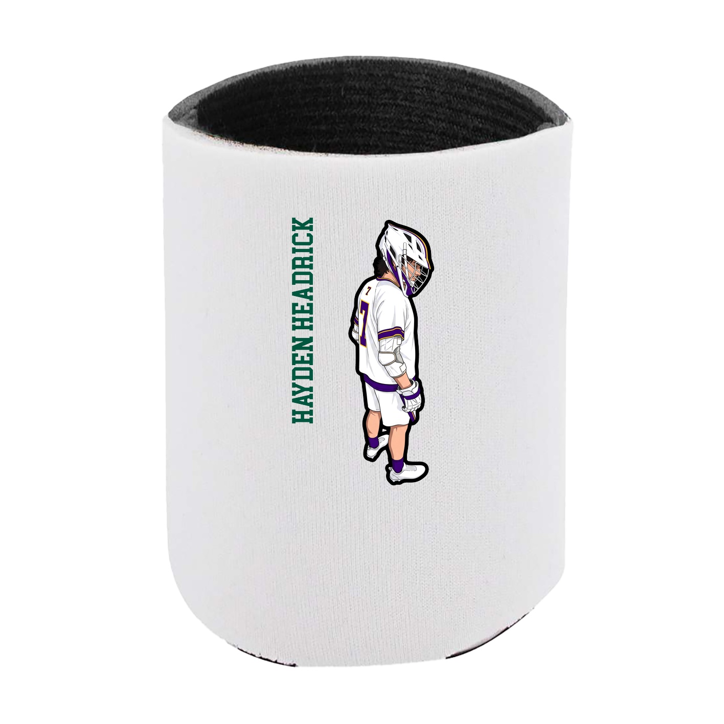 Can Holder — Name Vertical in White