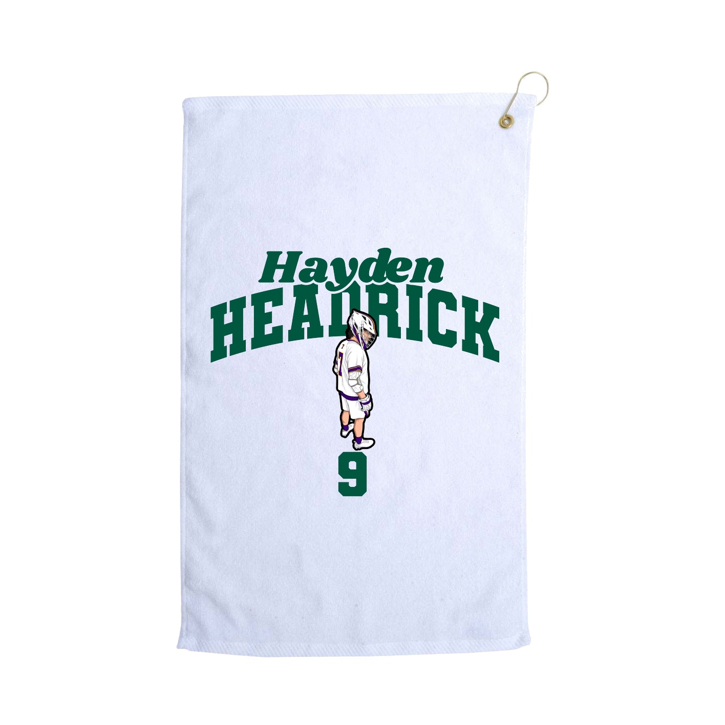 Golf Towel — Signature Arch in White