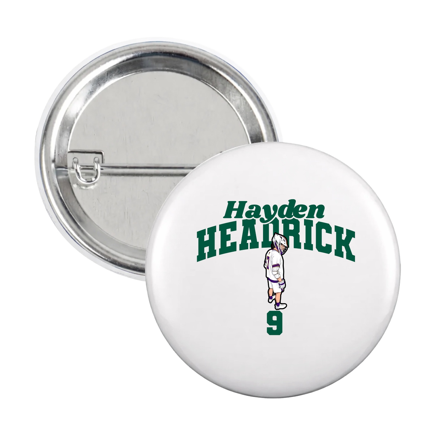 Game Day Button — Signature Arch in White
