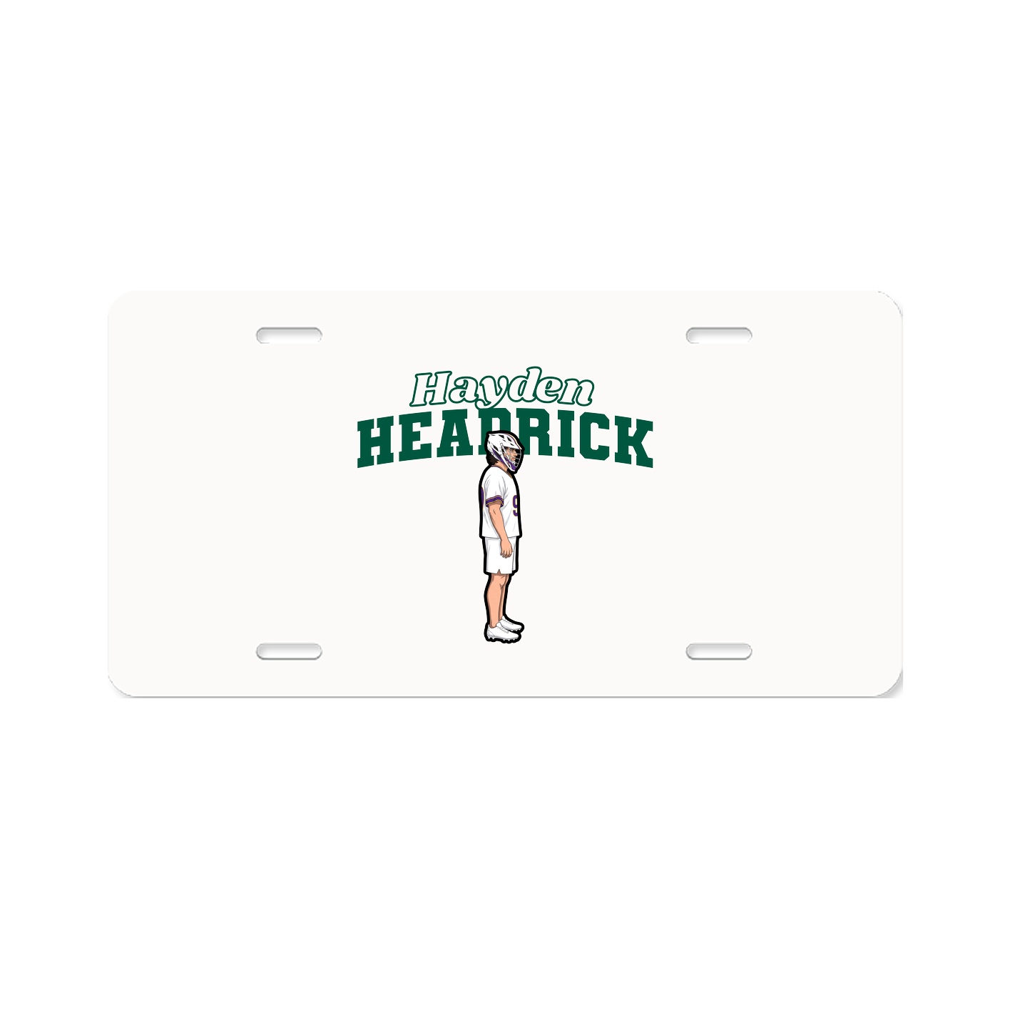 License Plate — Name Arch in Classic