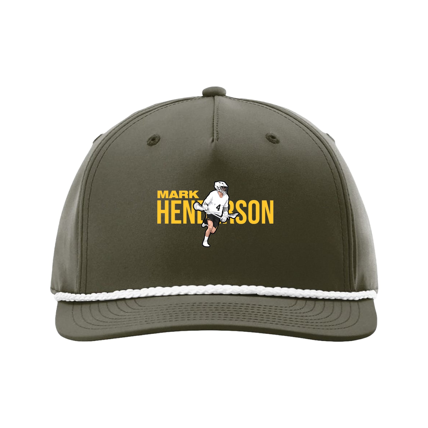 Five-Panel Classic Rope Cap — Player Name in Green