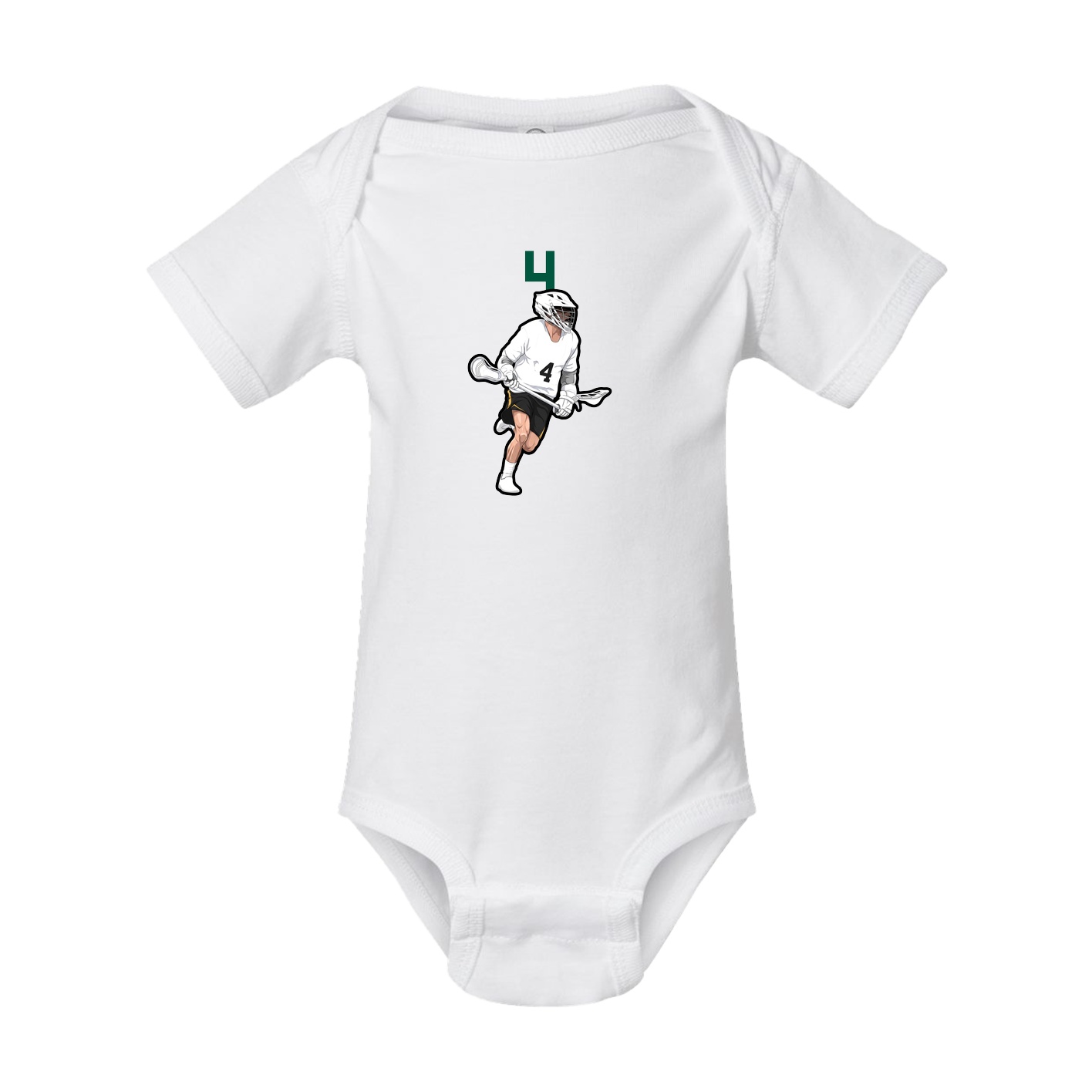 Baby Onesie — Number Top in White