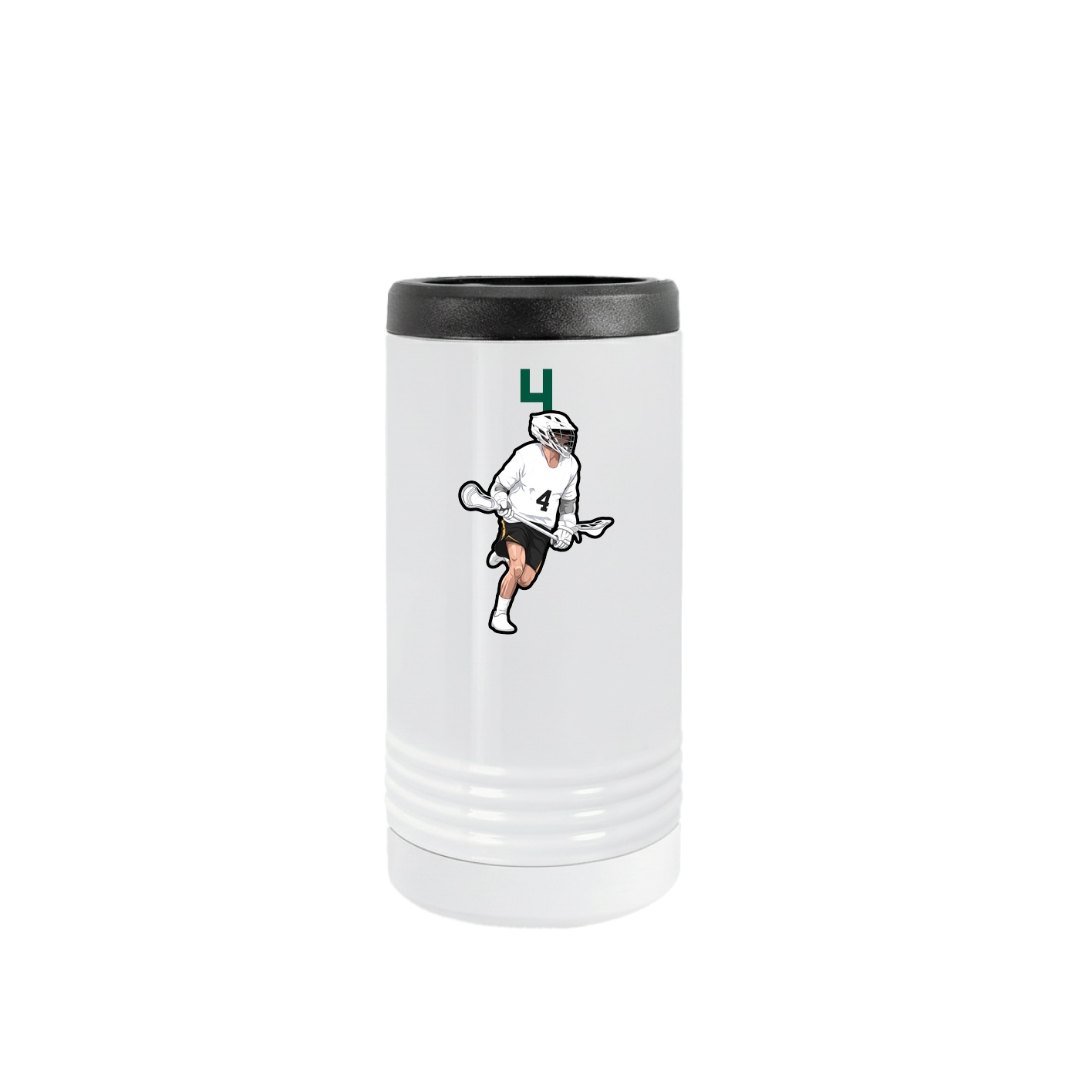 Slim Beverage Holder — Number Top in White