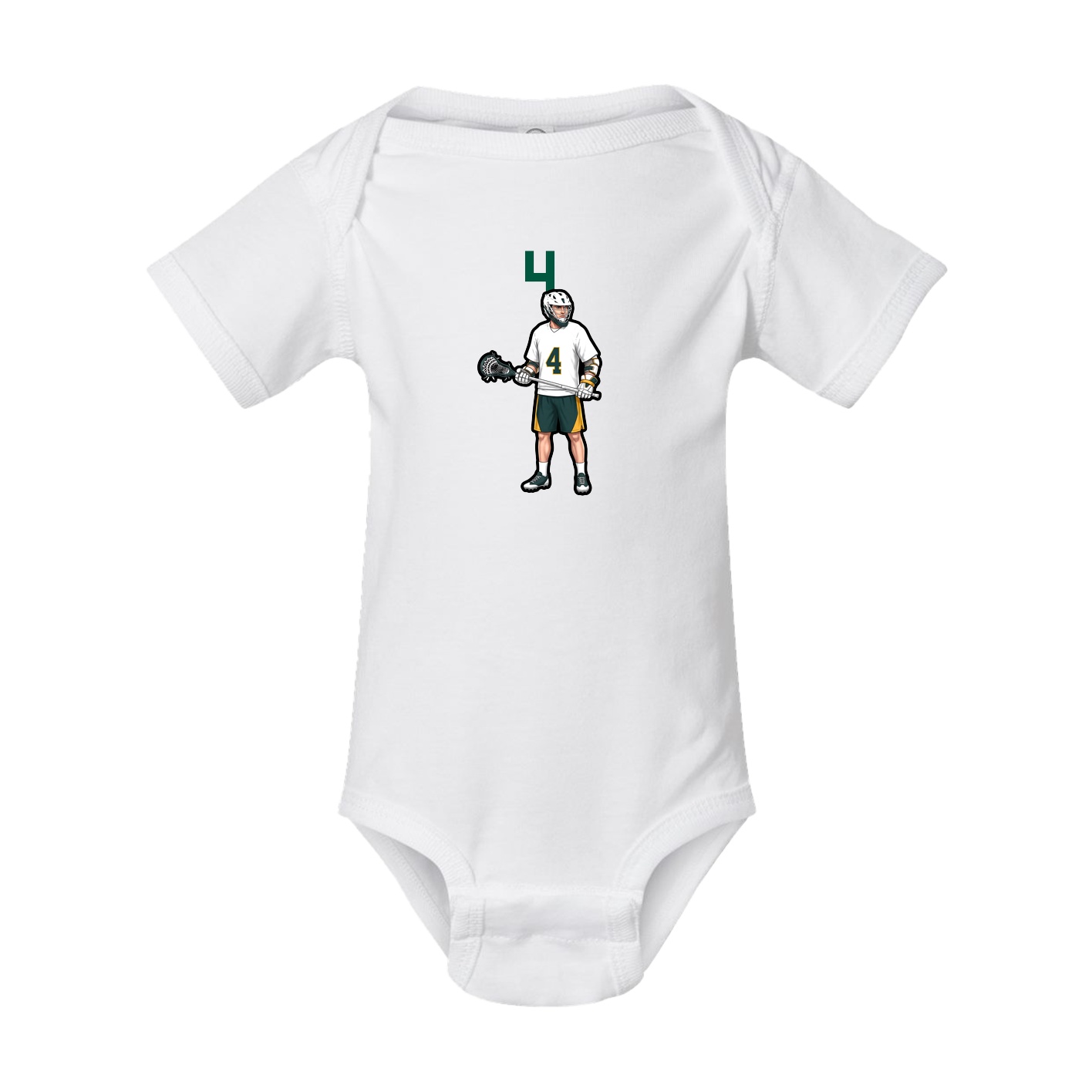 Baby Onesie — Number Top in White