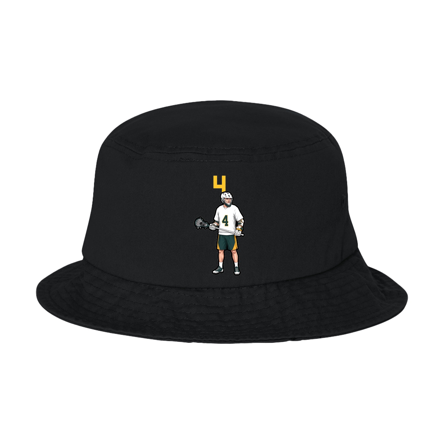 Bucket Cap — Number Top in Black