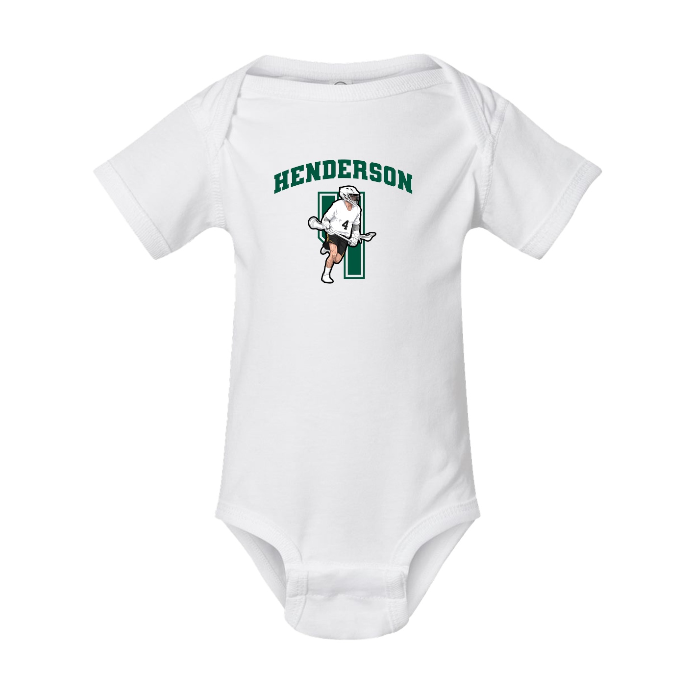 Baby Onesie — Number in White