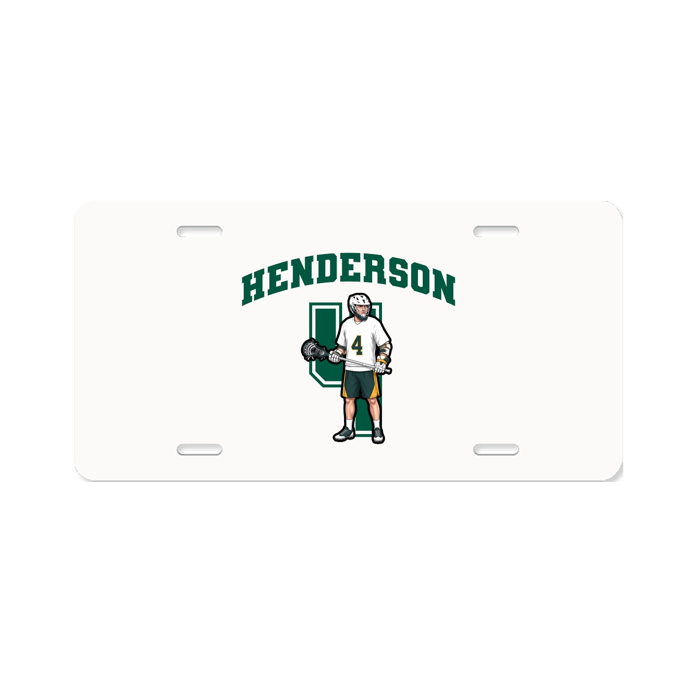 License Plate — Number in Classic