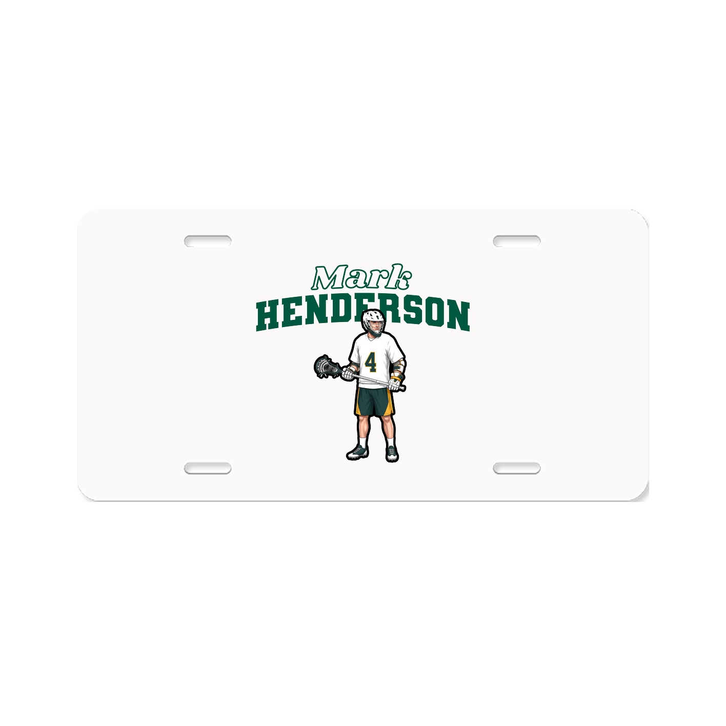 License Plate — Name Arch in Classic