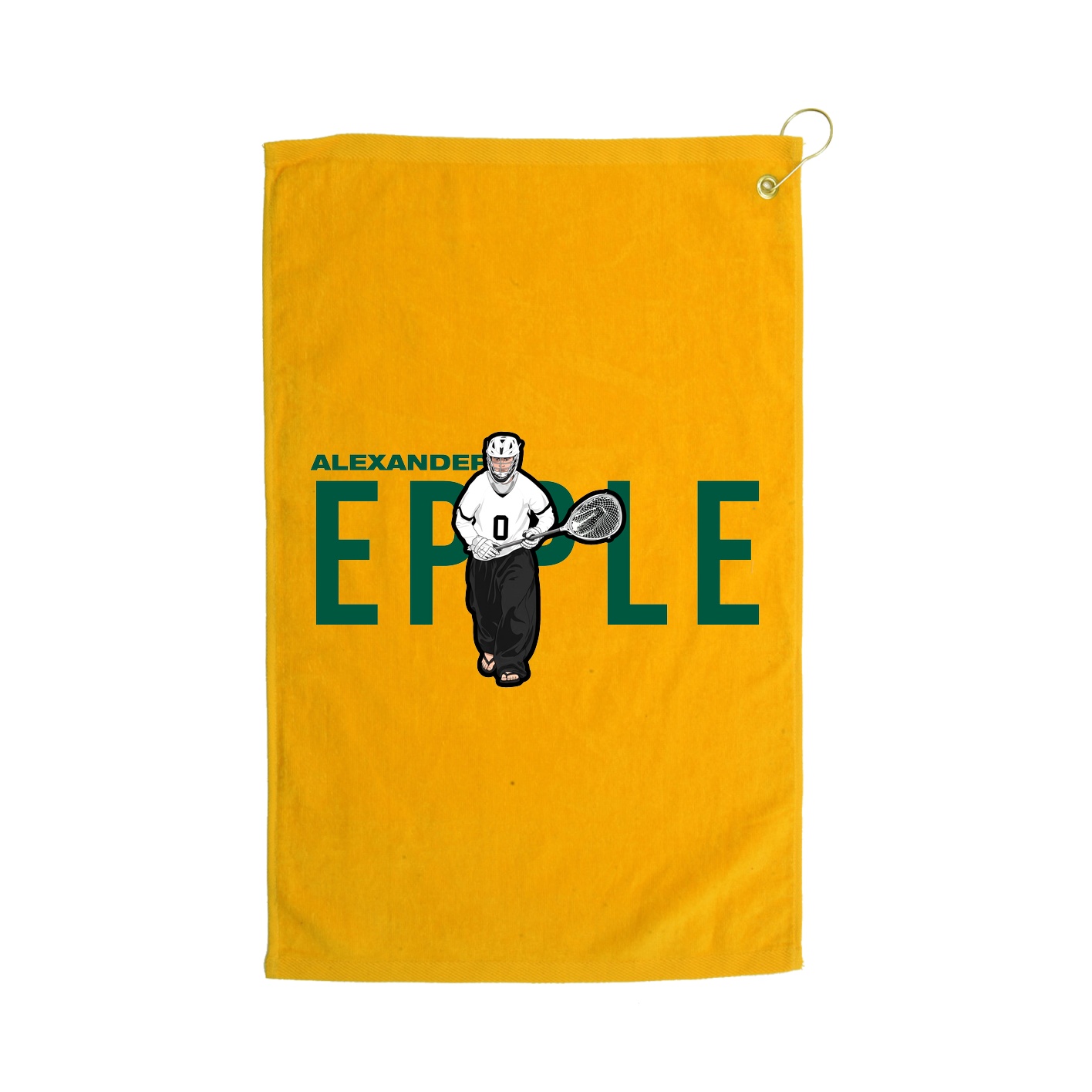 Golf Towel — Player Name in Gold