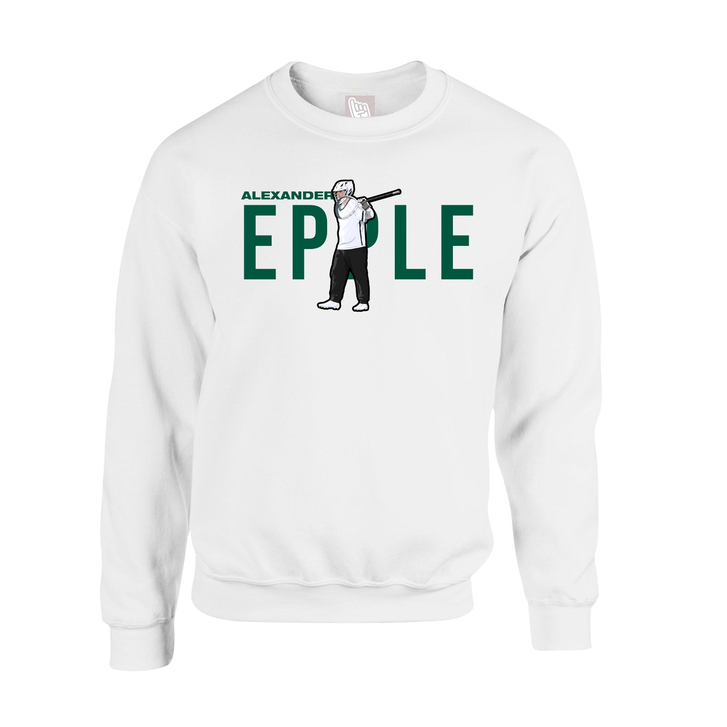 Fleece Crew — Player Name in White
