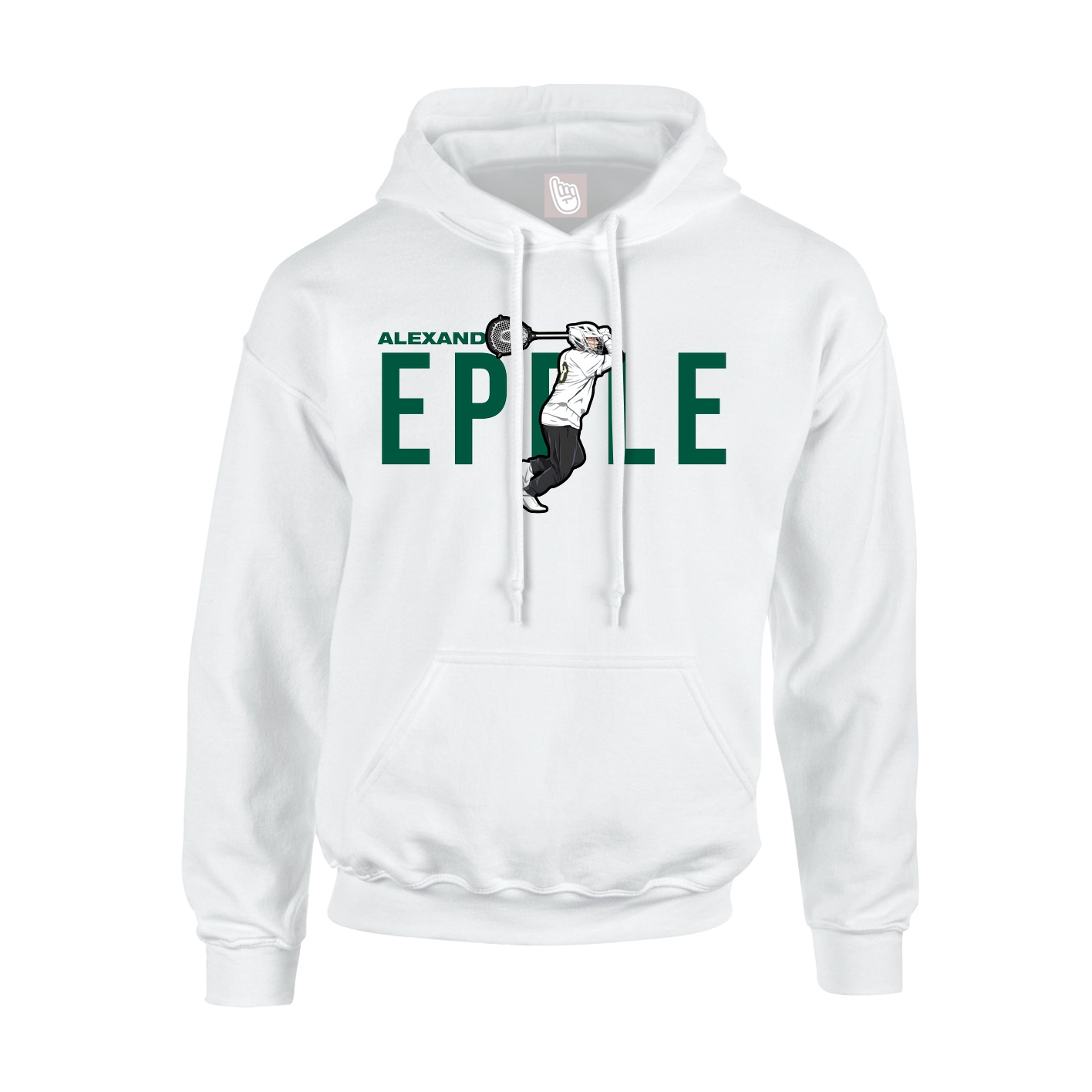 Youth Hoodie — Player Name in White