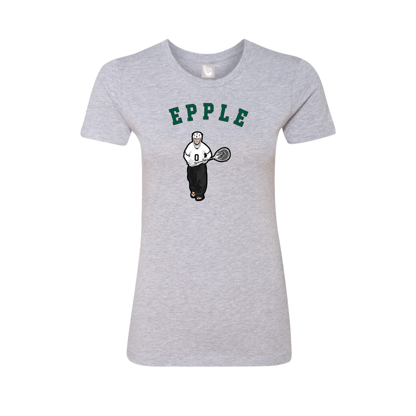 Fitted Women's Tee — Shirsey Arch in Grey