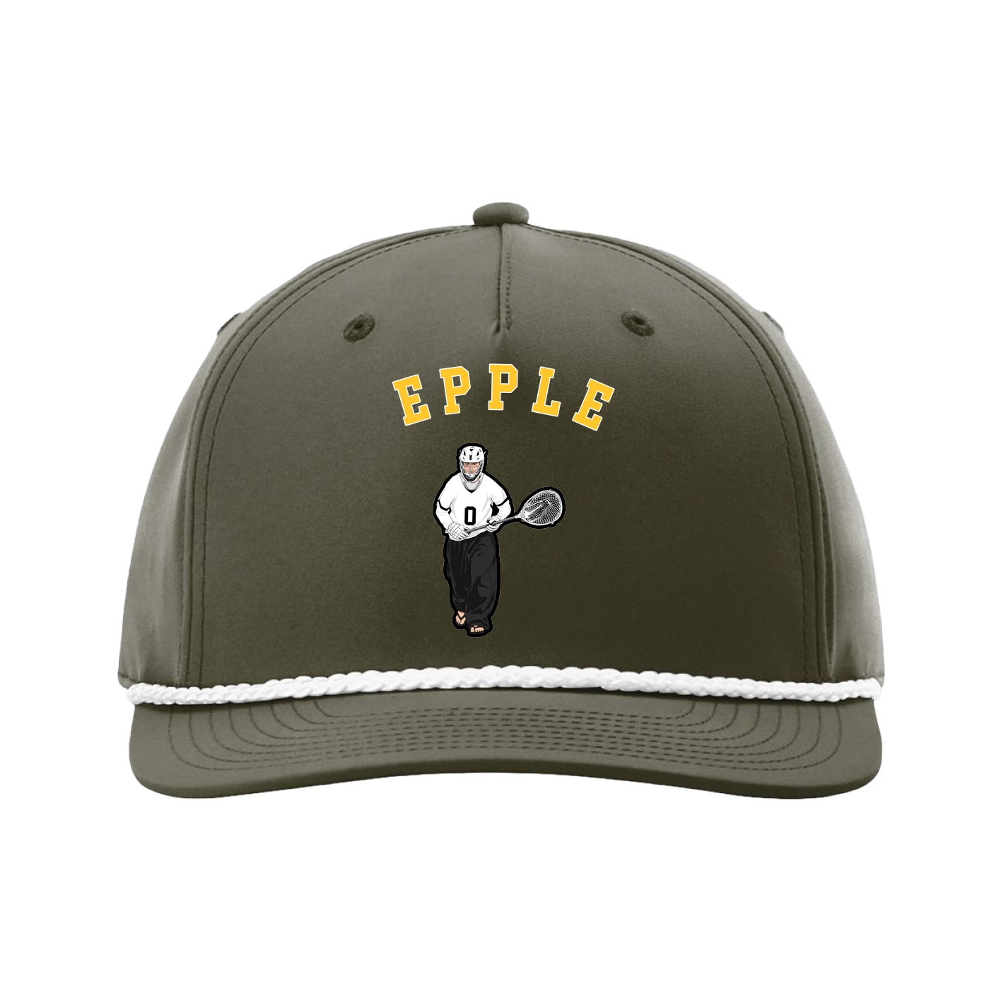 Five-Panel Classic Rope Cap — Shirsey Arch in Green