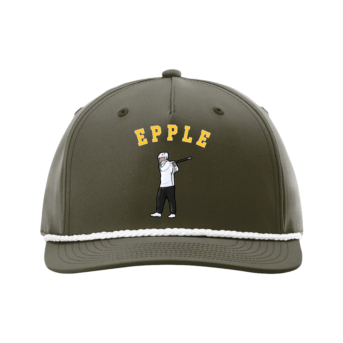 Five-Panel Classic Rope Cap — Shirsey Arch in Green