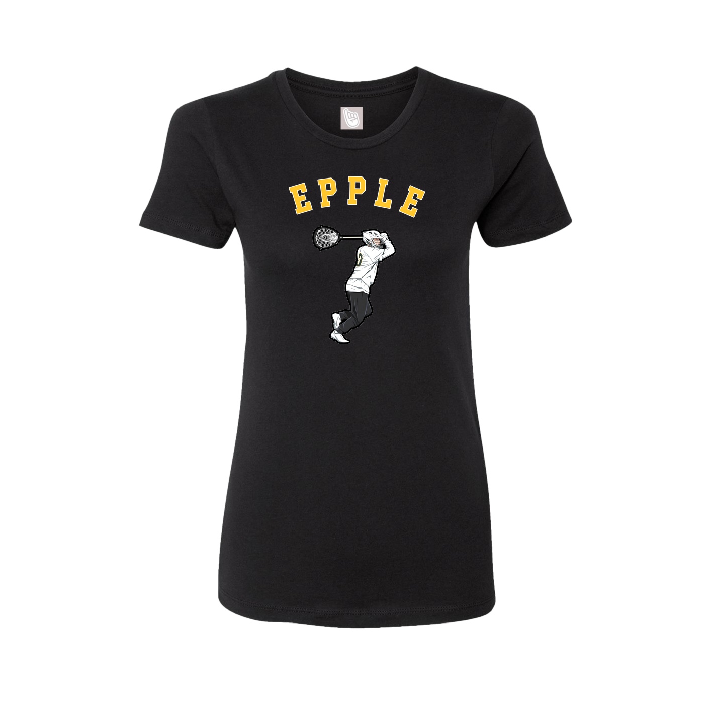 Fitted Women's Tee — Shirsey Arch in Black