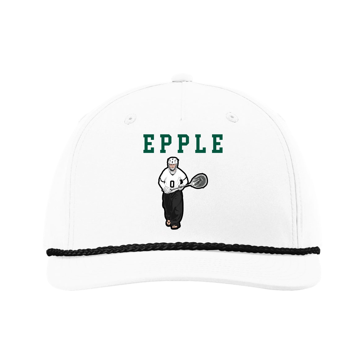 Five-Panel Classic Rope Cap — Shirsey in White