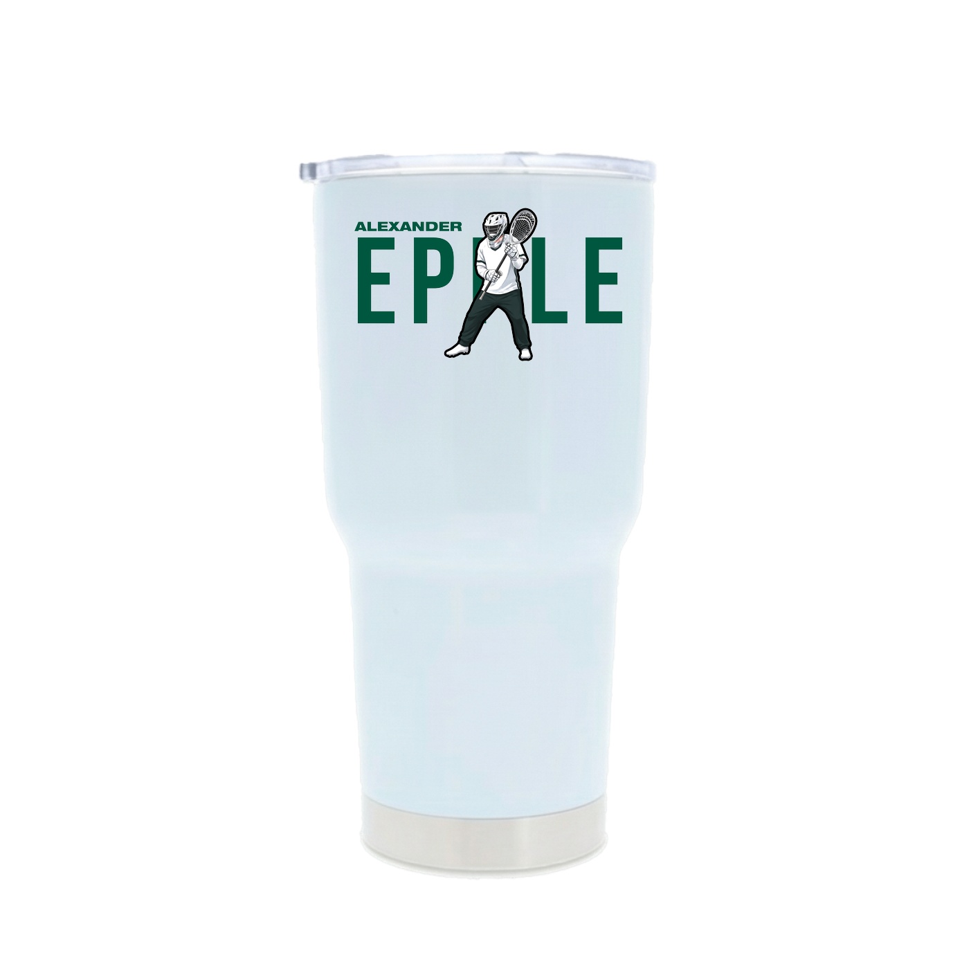 30oz Stainless Steel Tumbler — Player Name in White