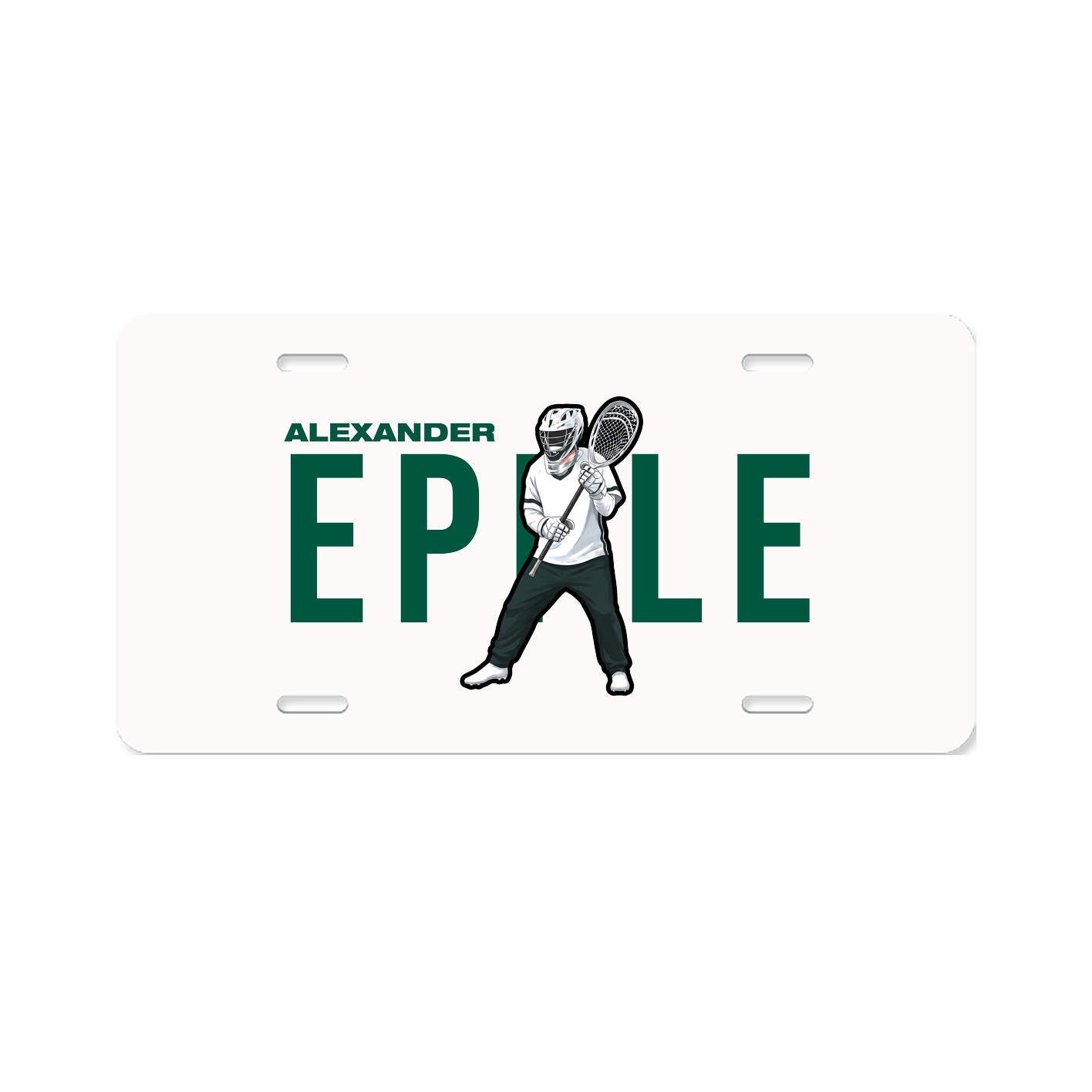 License Plate — Player Name in Classic
