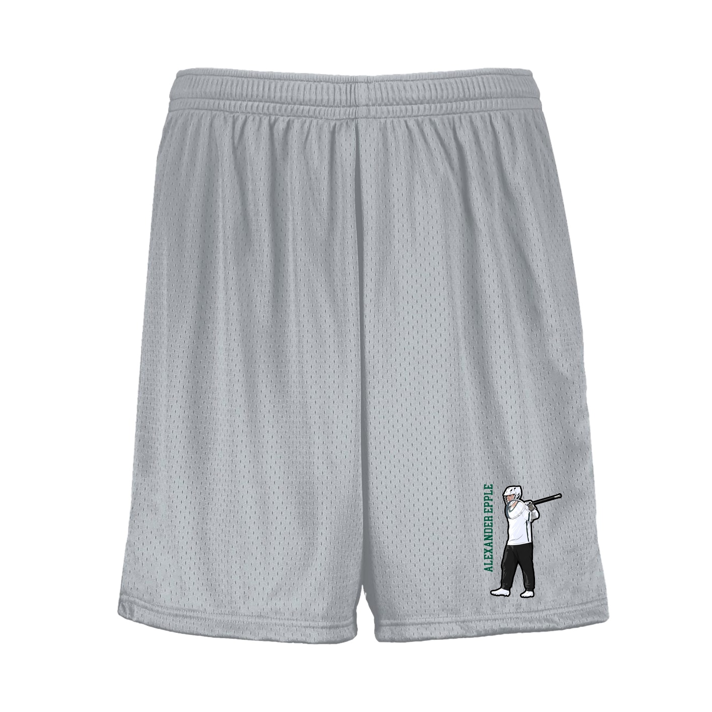 Shorts — Name Vertical in Silver