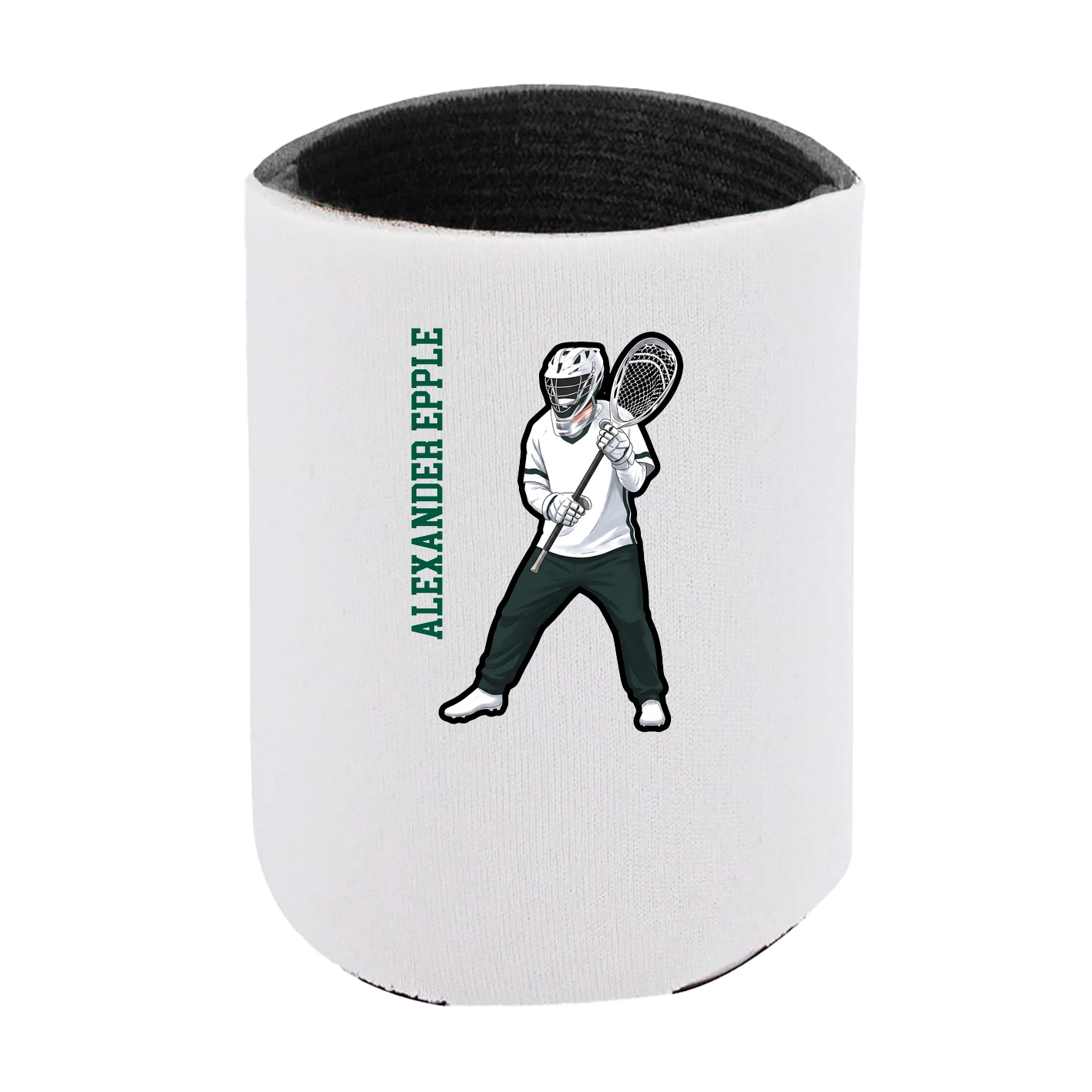 Can Holder — Name Vertical in White