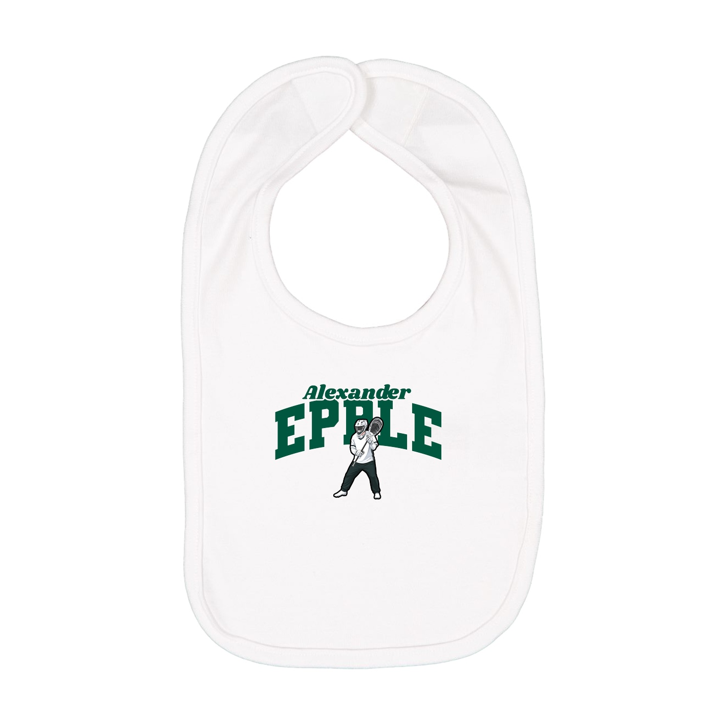 Infant Bib — Signature Arch in White