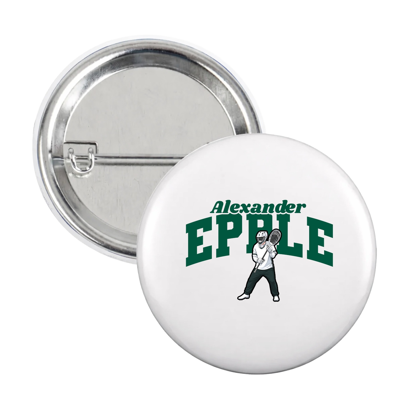 Game Day Button — Signature Arch in White