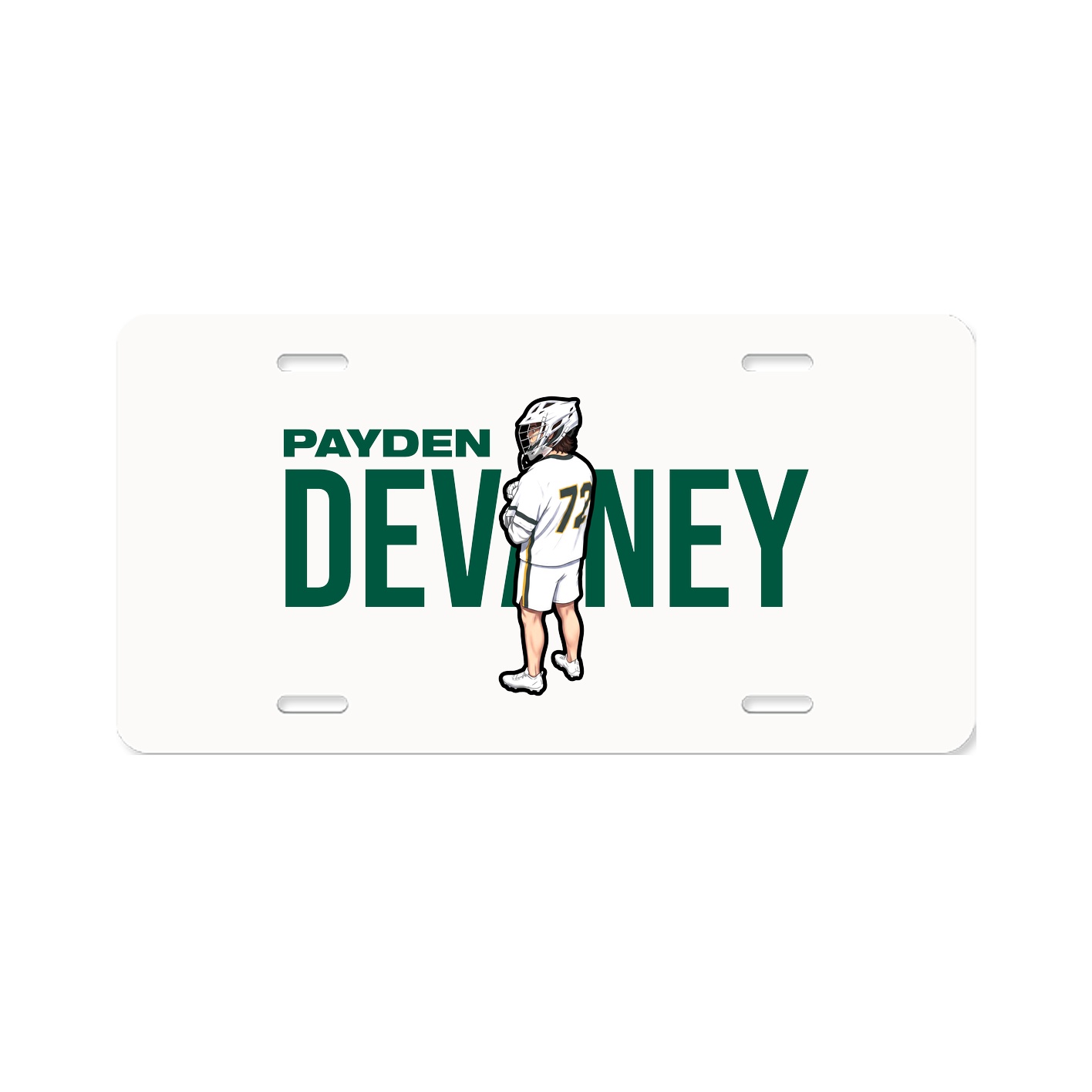 License Plate — Player Name in Classic