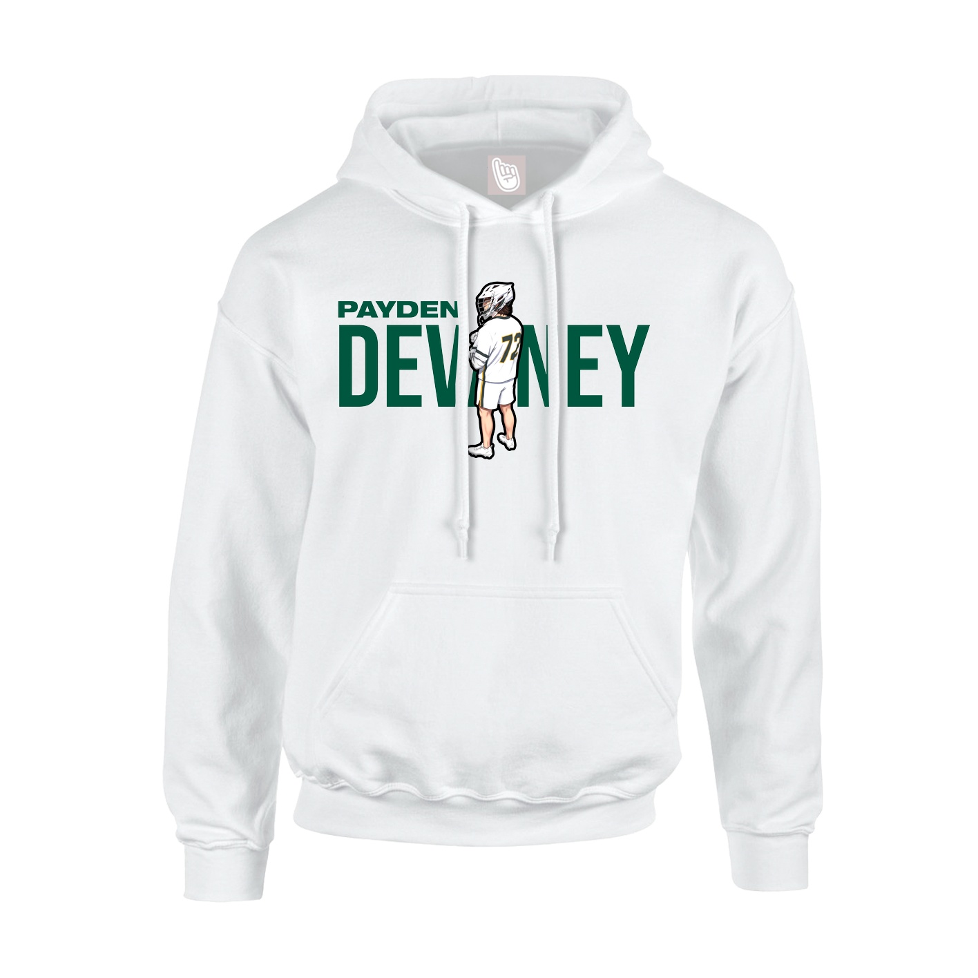 Hoodie — Player Name in White