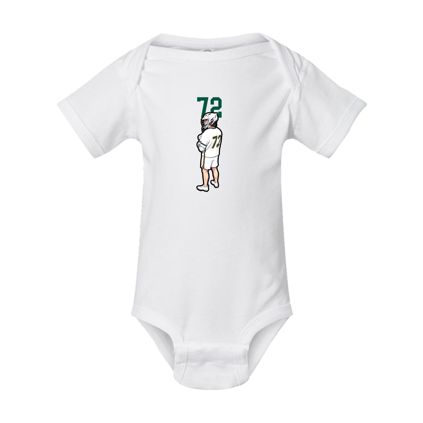 Baby Onesie — Number Top in White