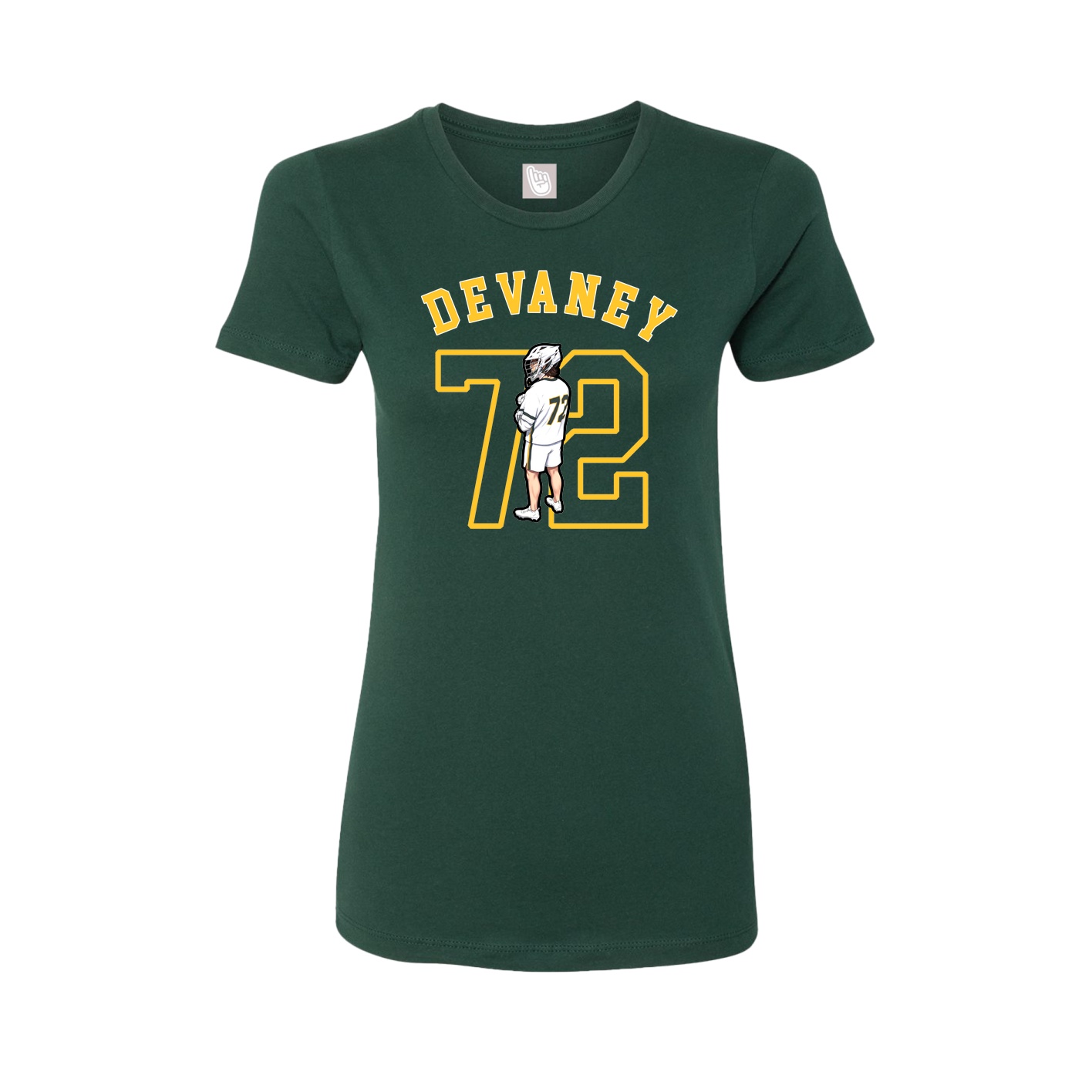 Fitted Women's Tee — Shirsey Arch in Green