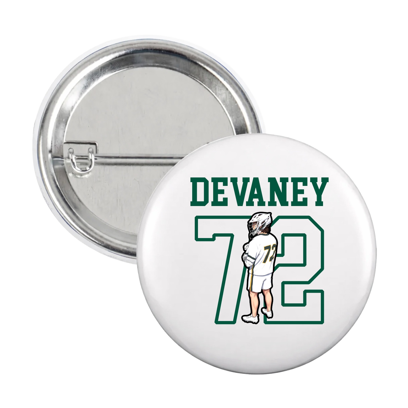 Game Day Button — Shirsey in White