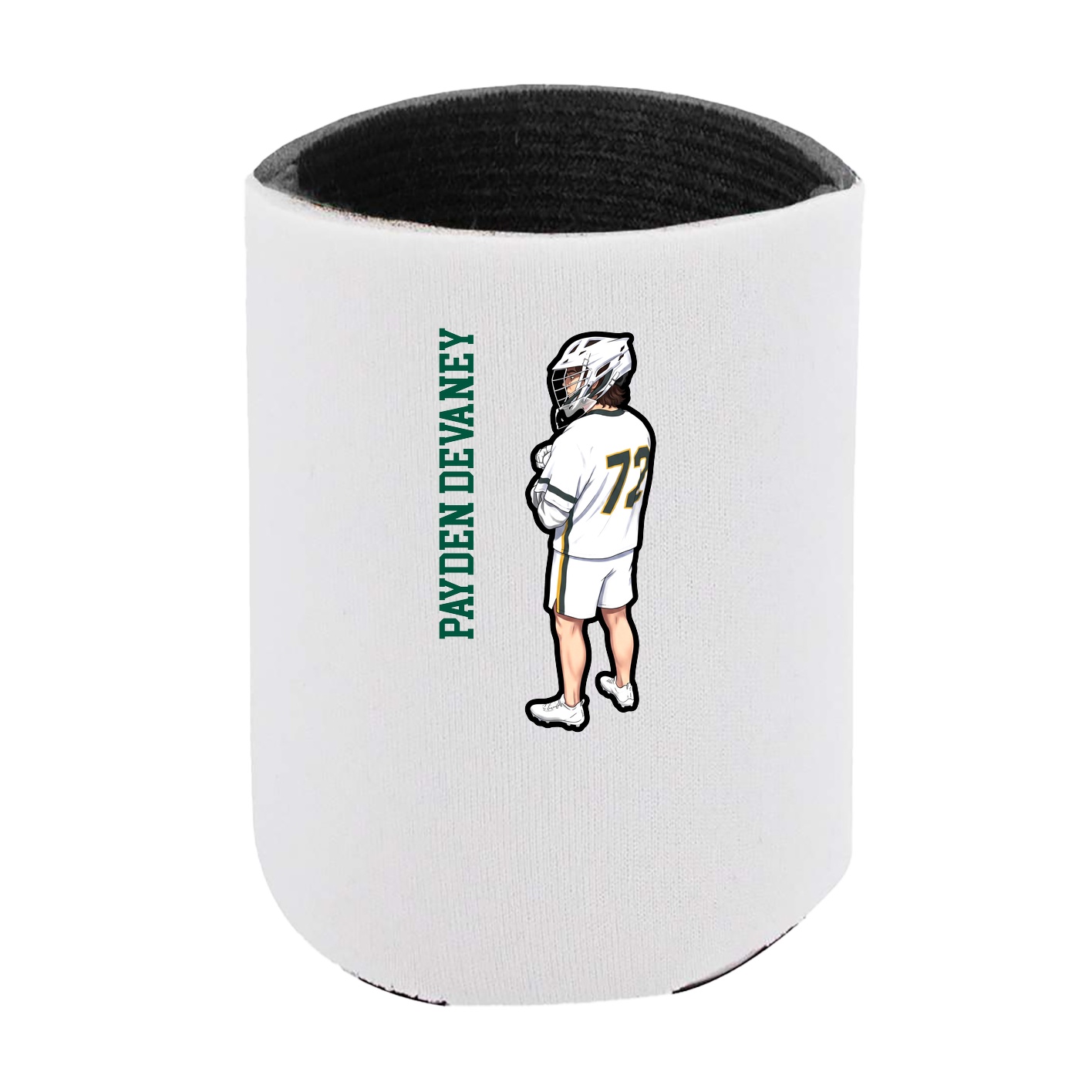 Can Holder — Name Vertical in White