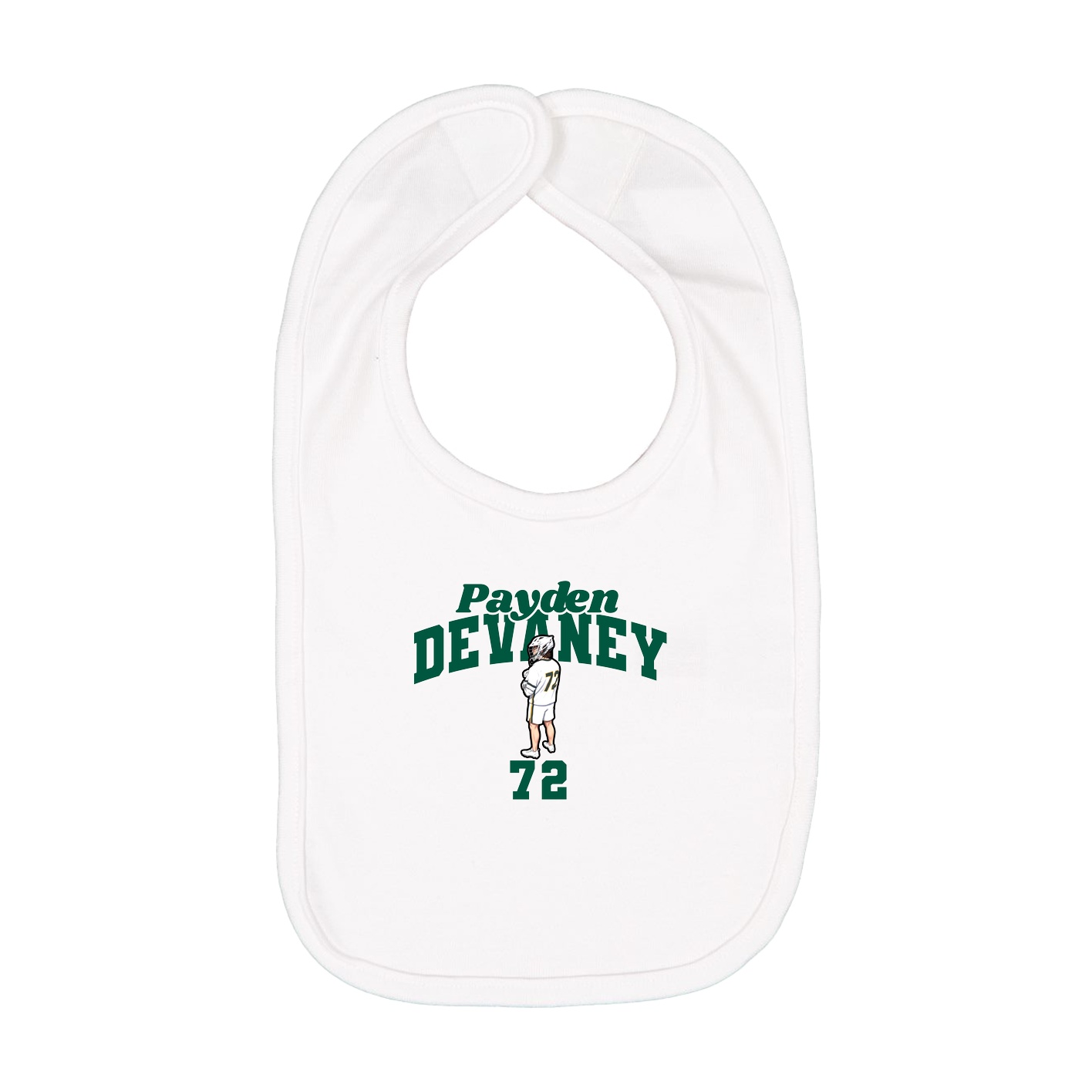 Infant Bib — Signature Arch in White