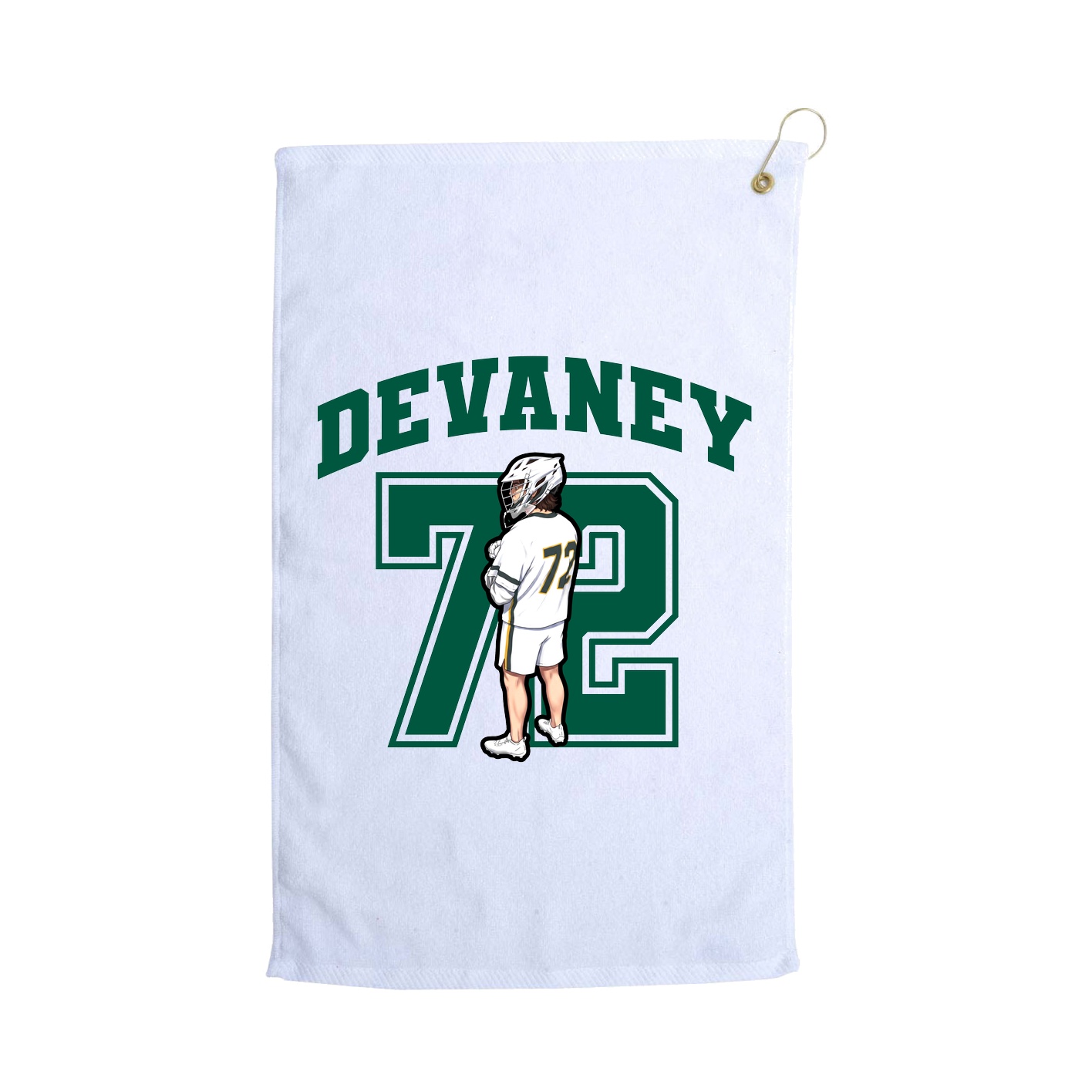 Golf Towel — Number in White