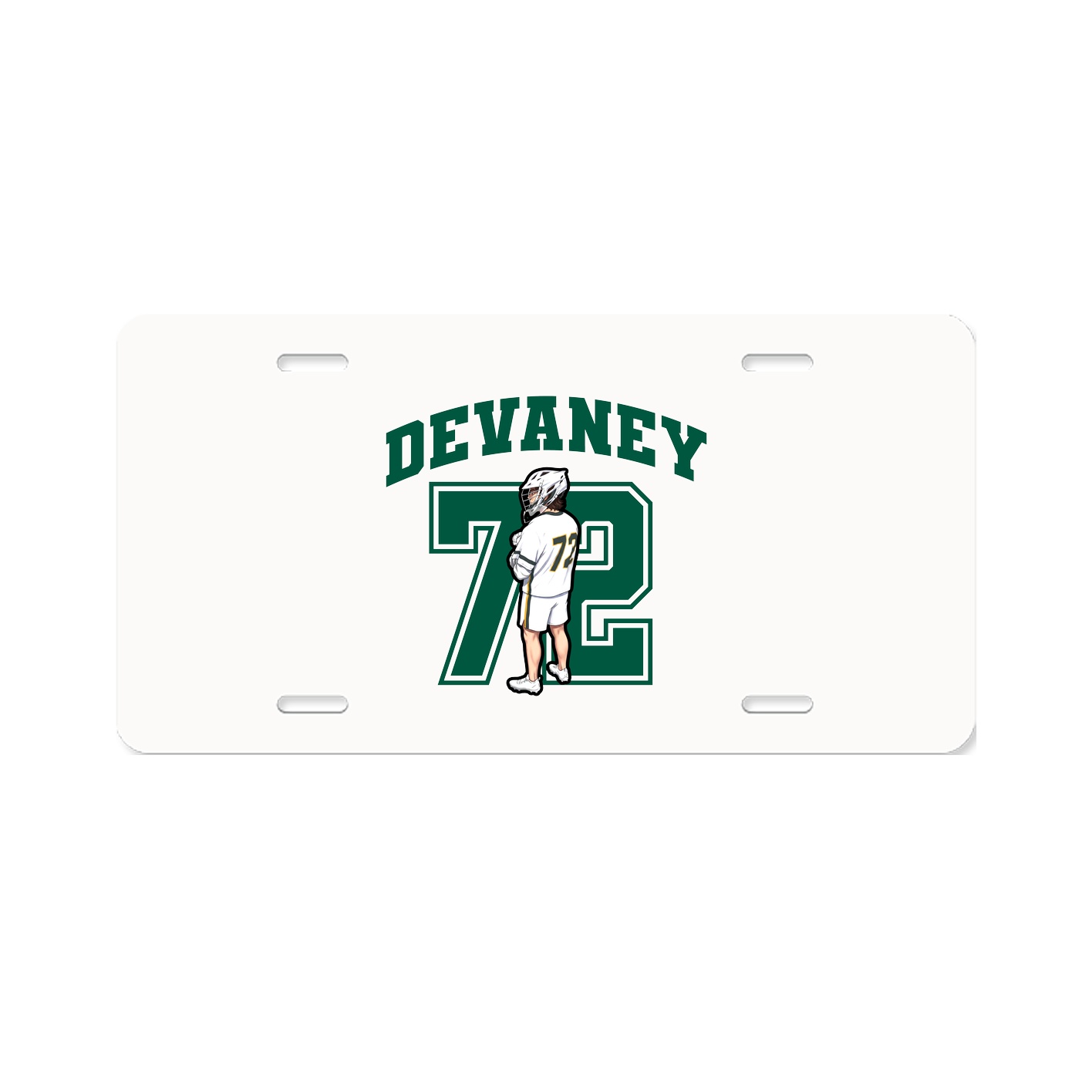 License Plate — Number in Classic