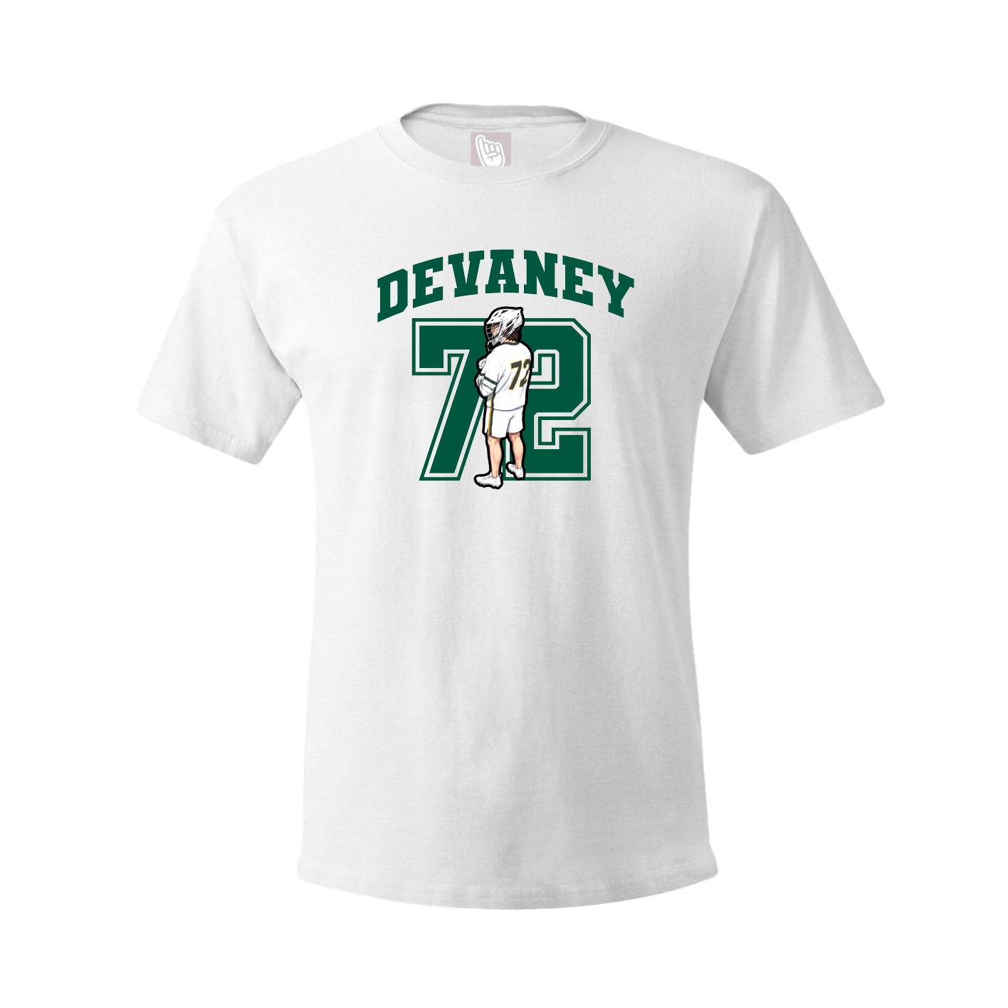 Youth Tee — Number in White